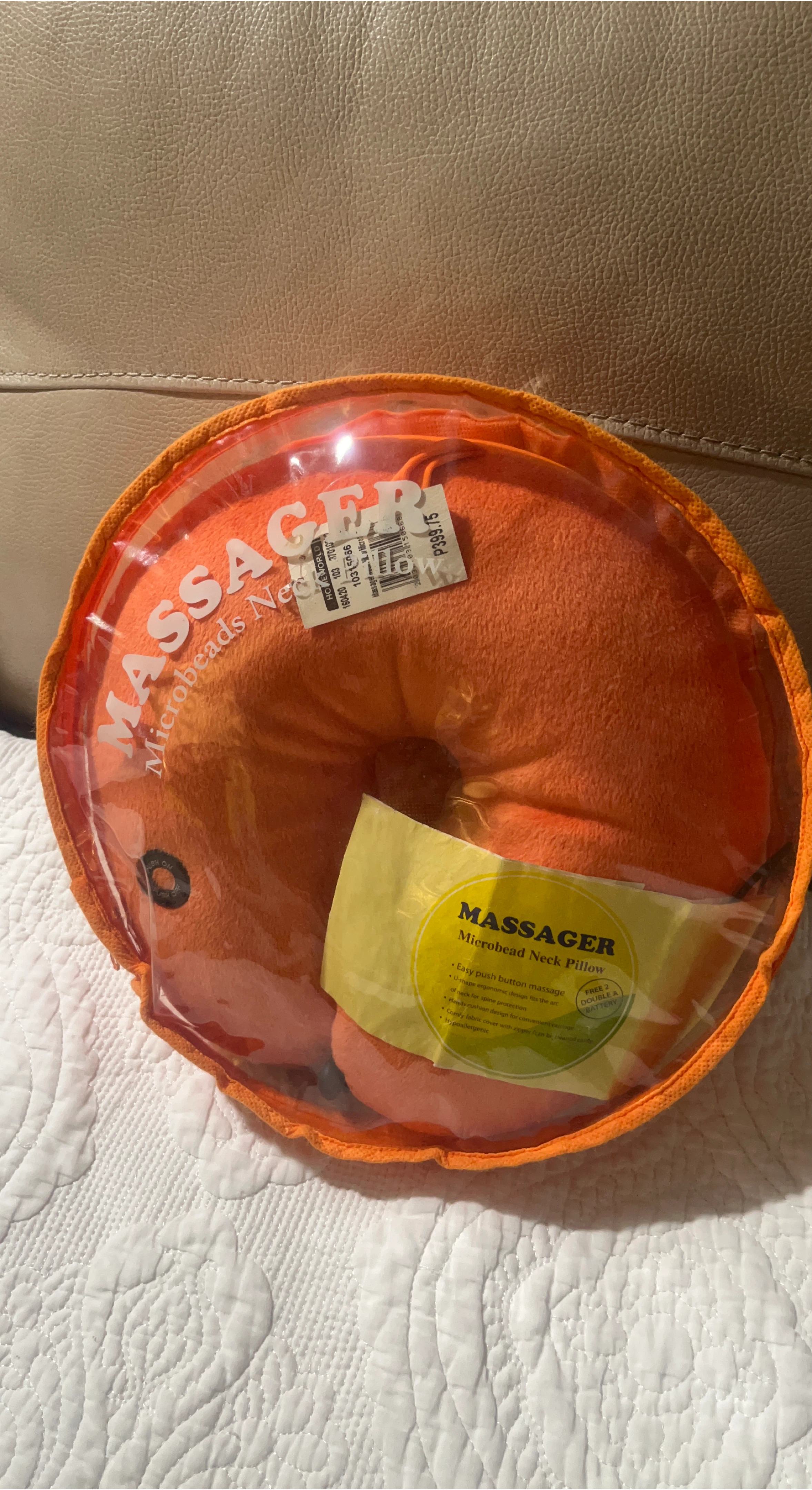 Massager Microbead Neck Pillow - New in Package!