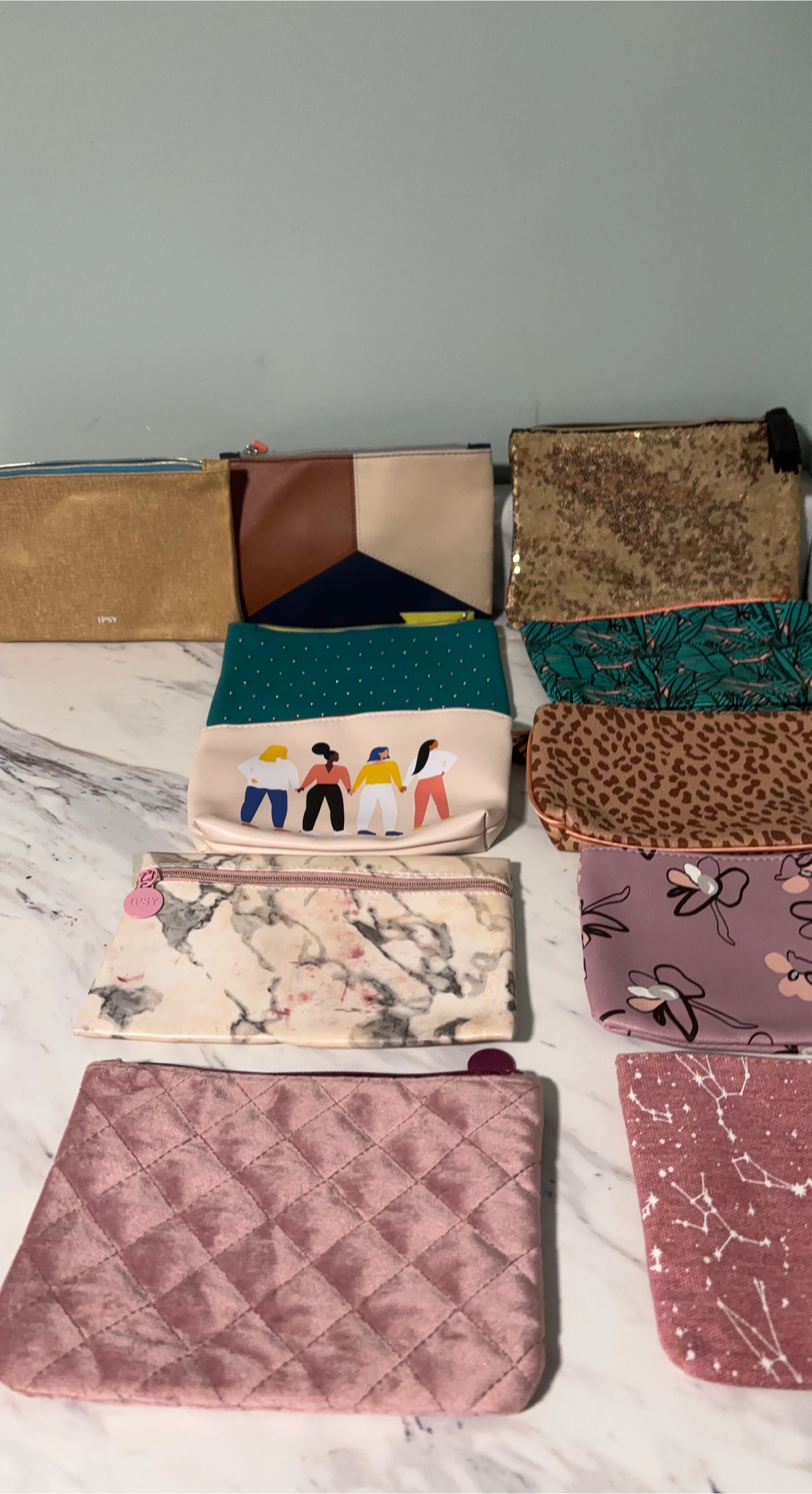 Ipsy Makeup Bags - Various Styles each $5 altogether $ 40