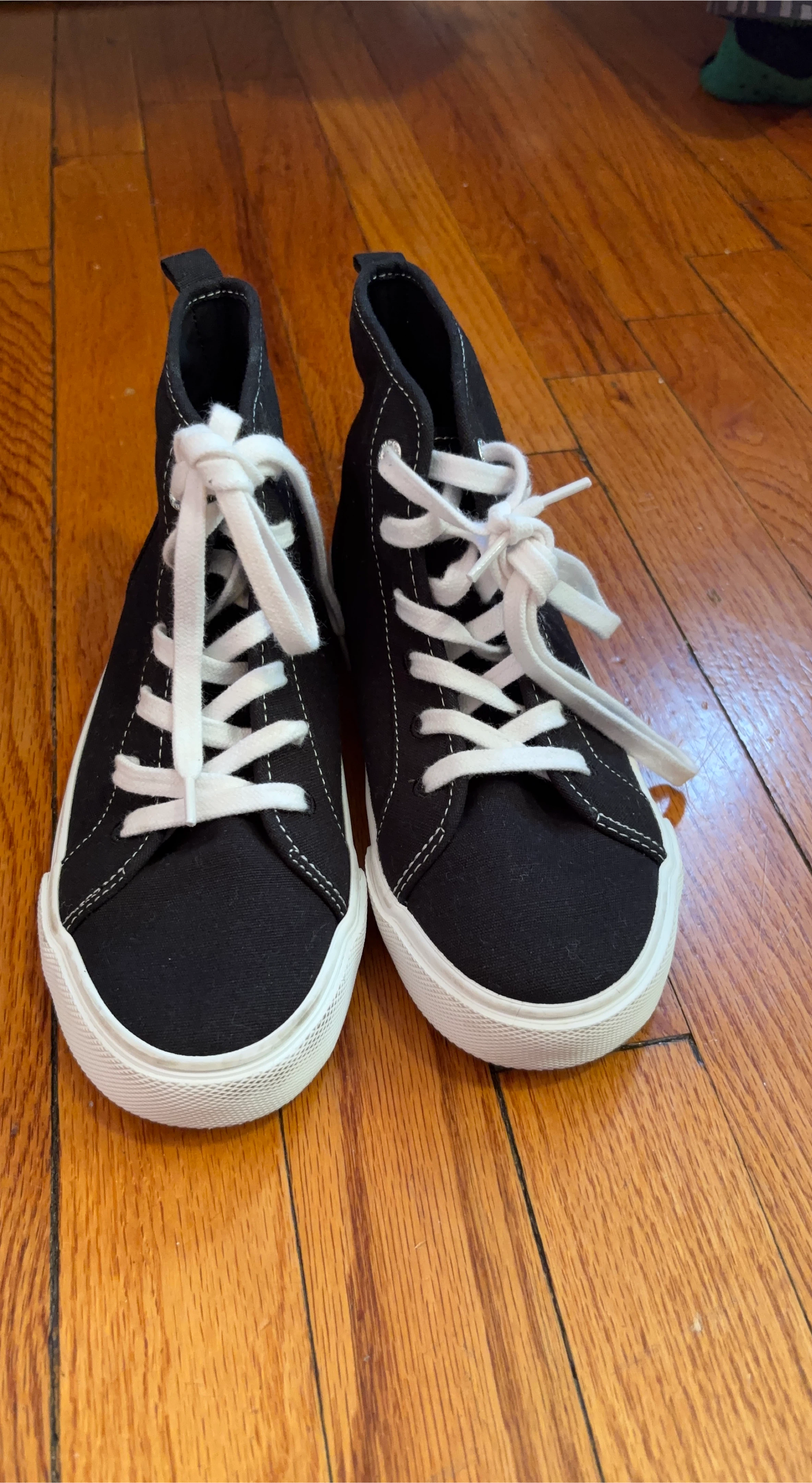 Black High-Top Sneakers