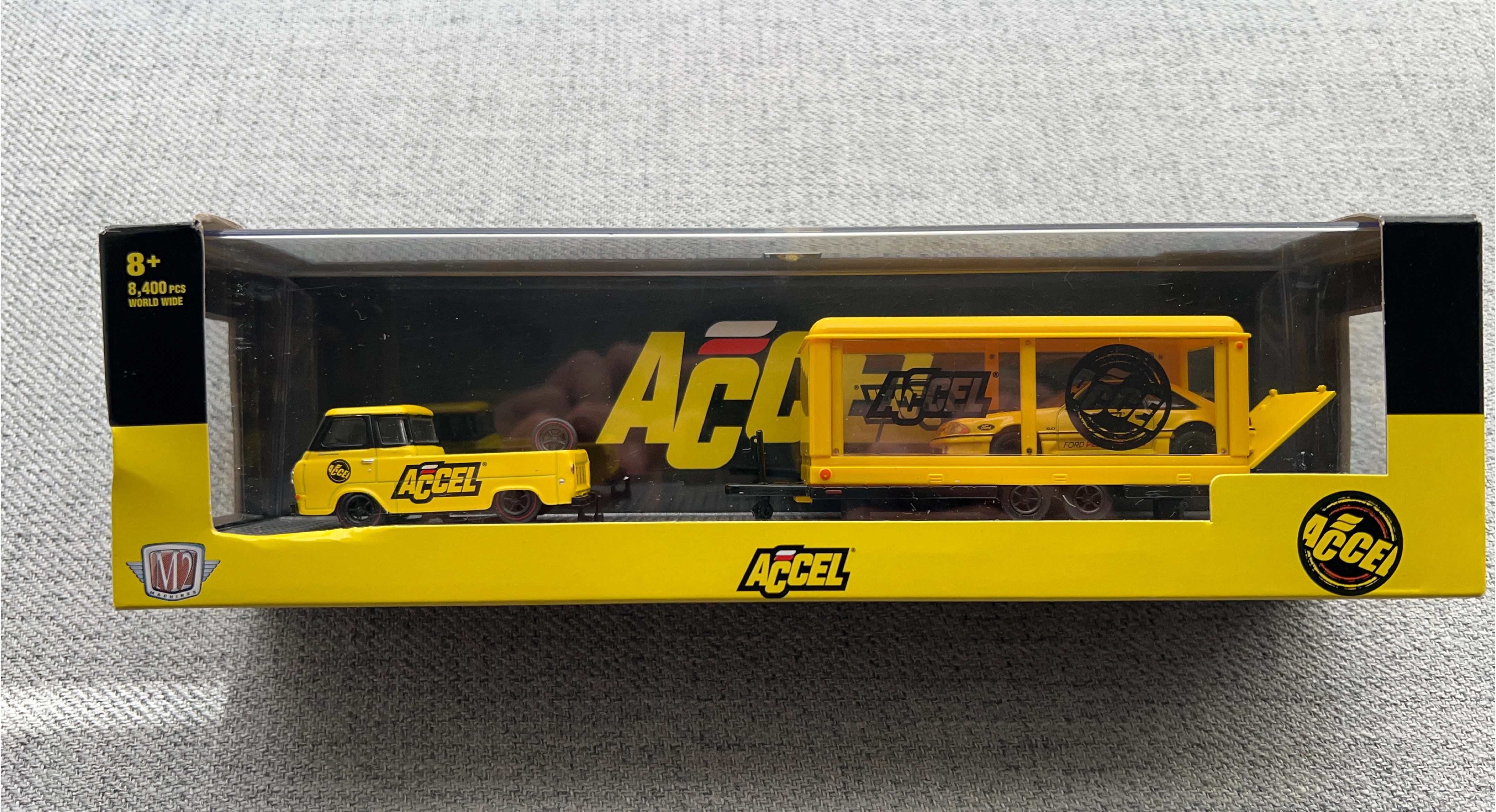 M2 Machines Accel Ford Econoline Truck & Mustang GT