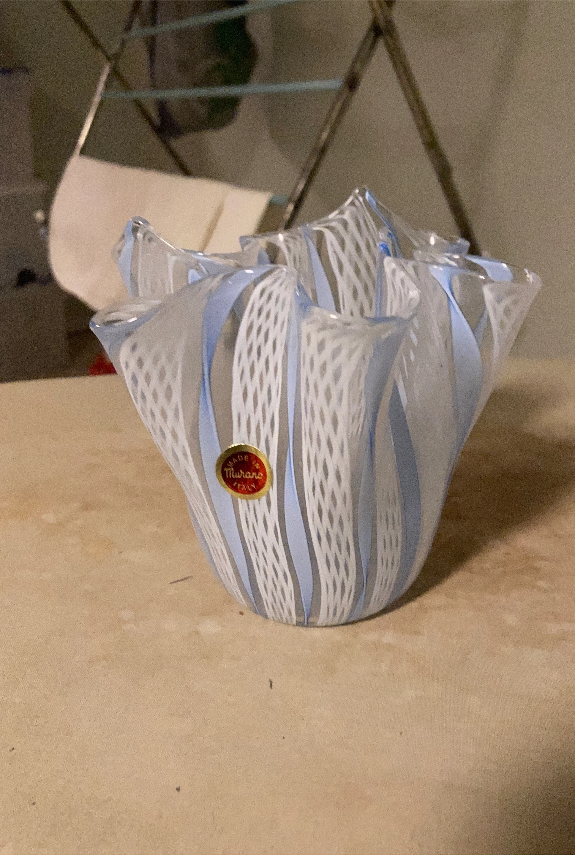 Murano Italy Art Glass Vase