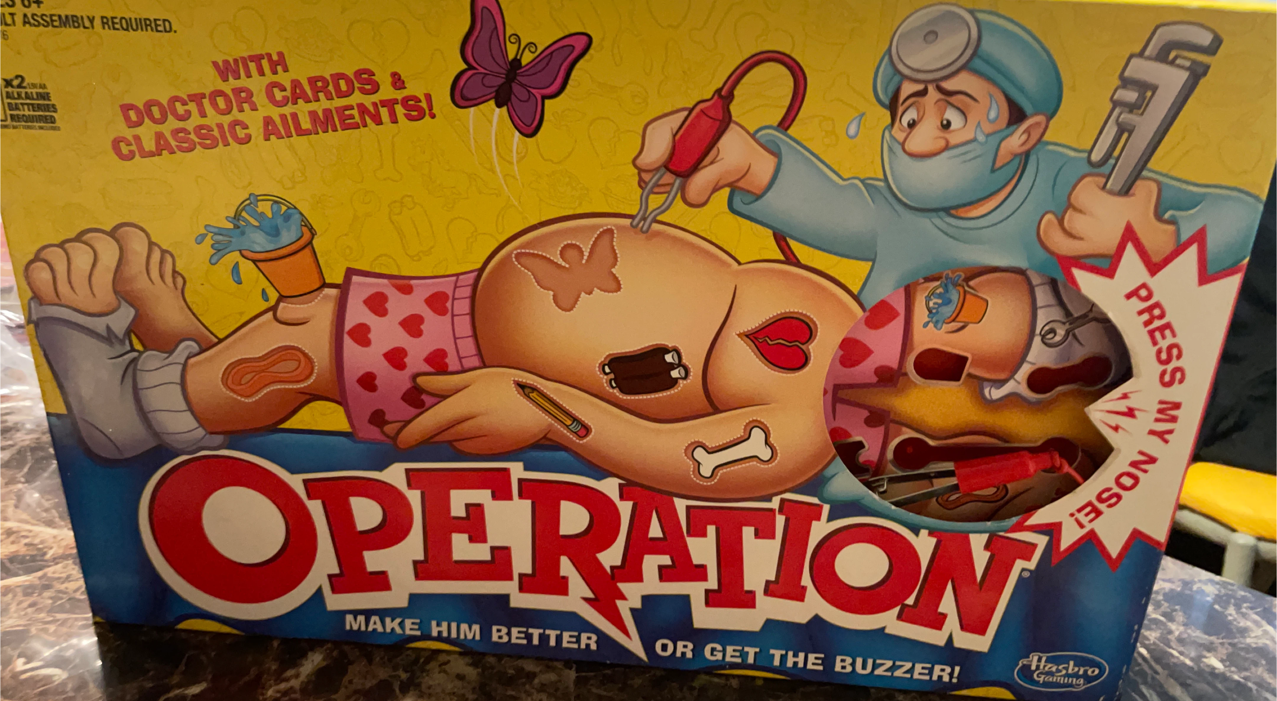 Operation Board Game with Doctor Cards