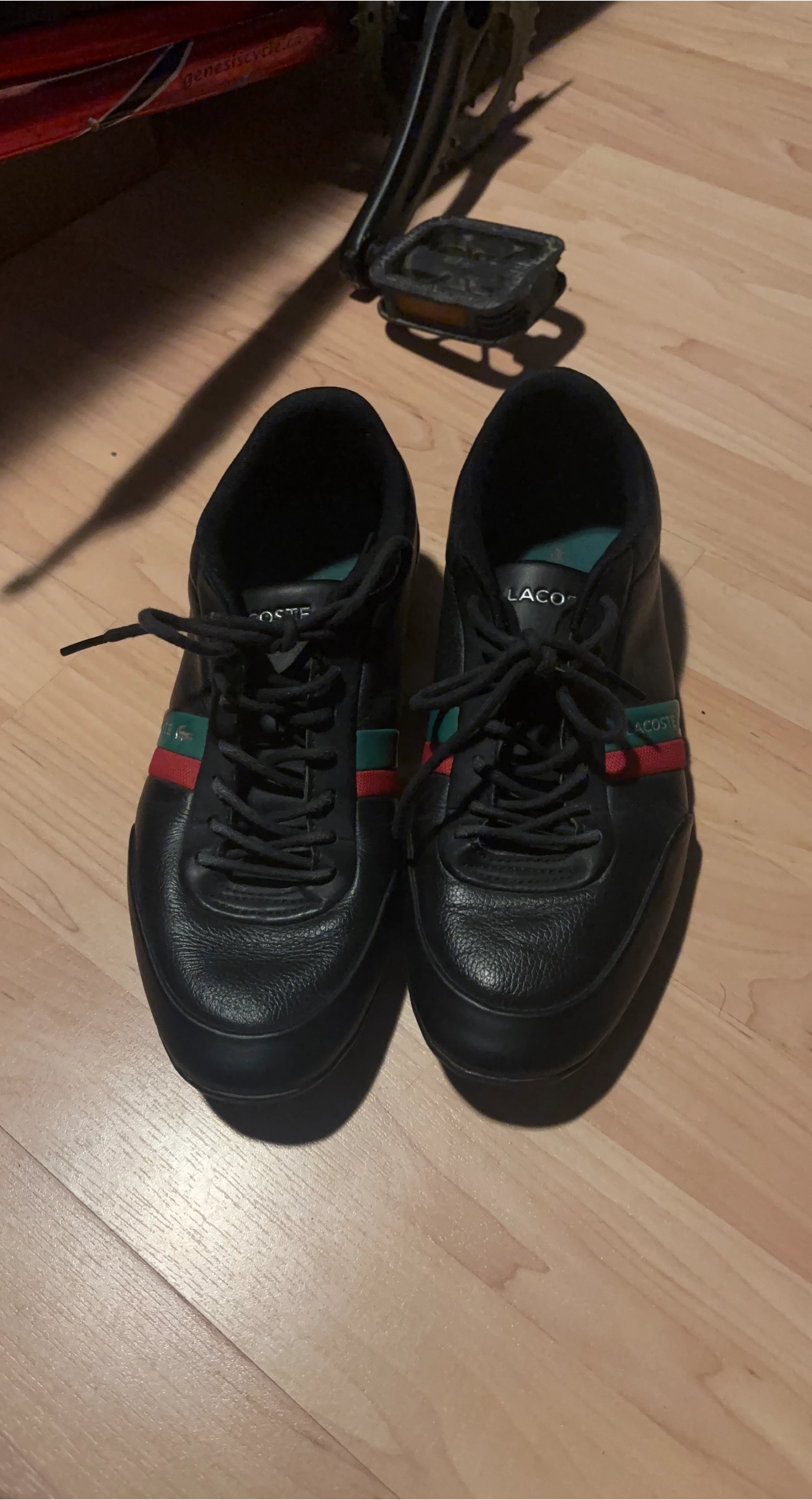 Lacoste Leather Sneakers, Black