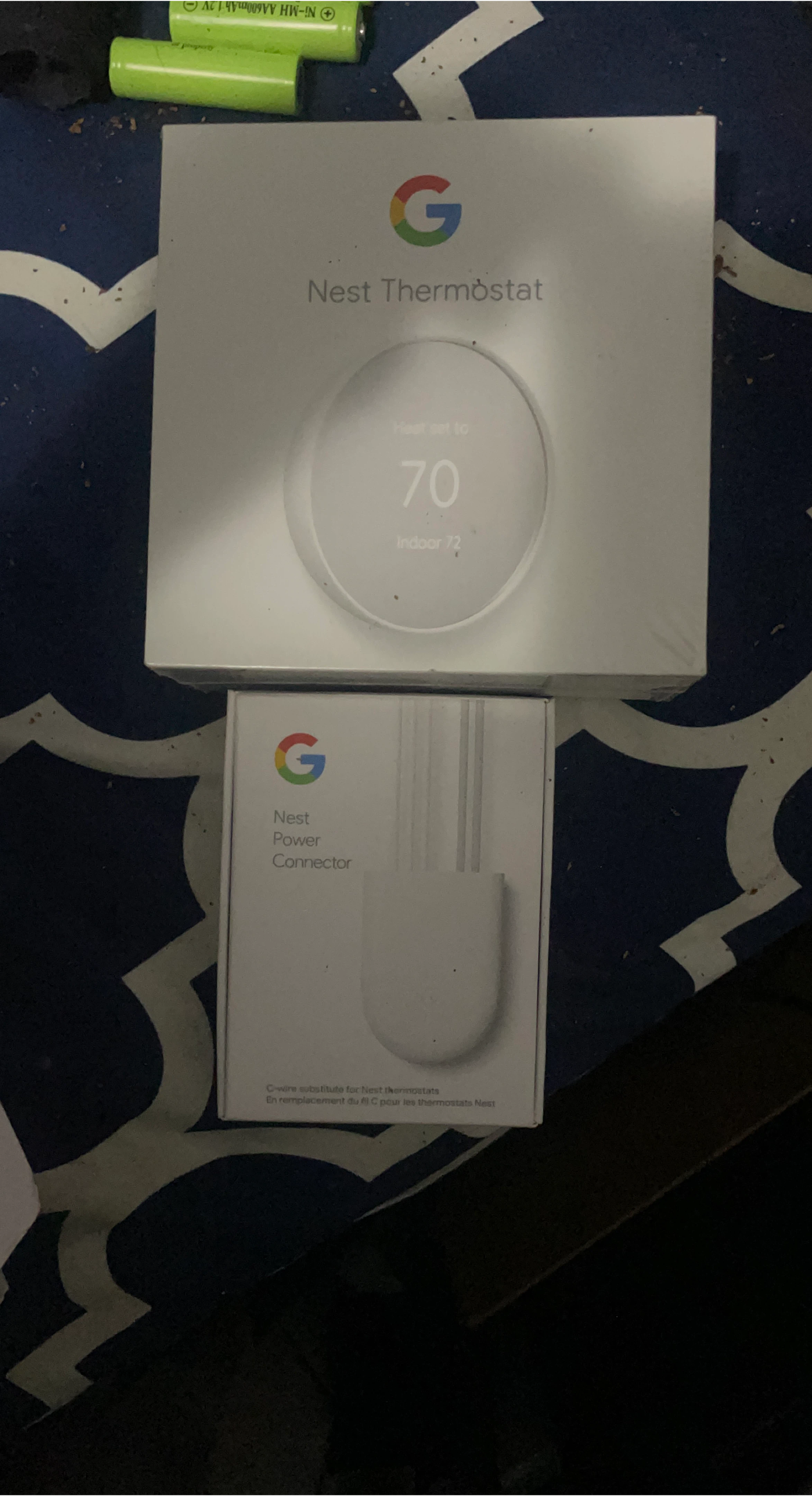 Google Nest Thermostat + Power Connector - New
