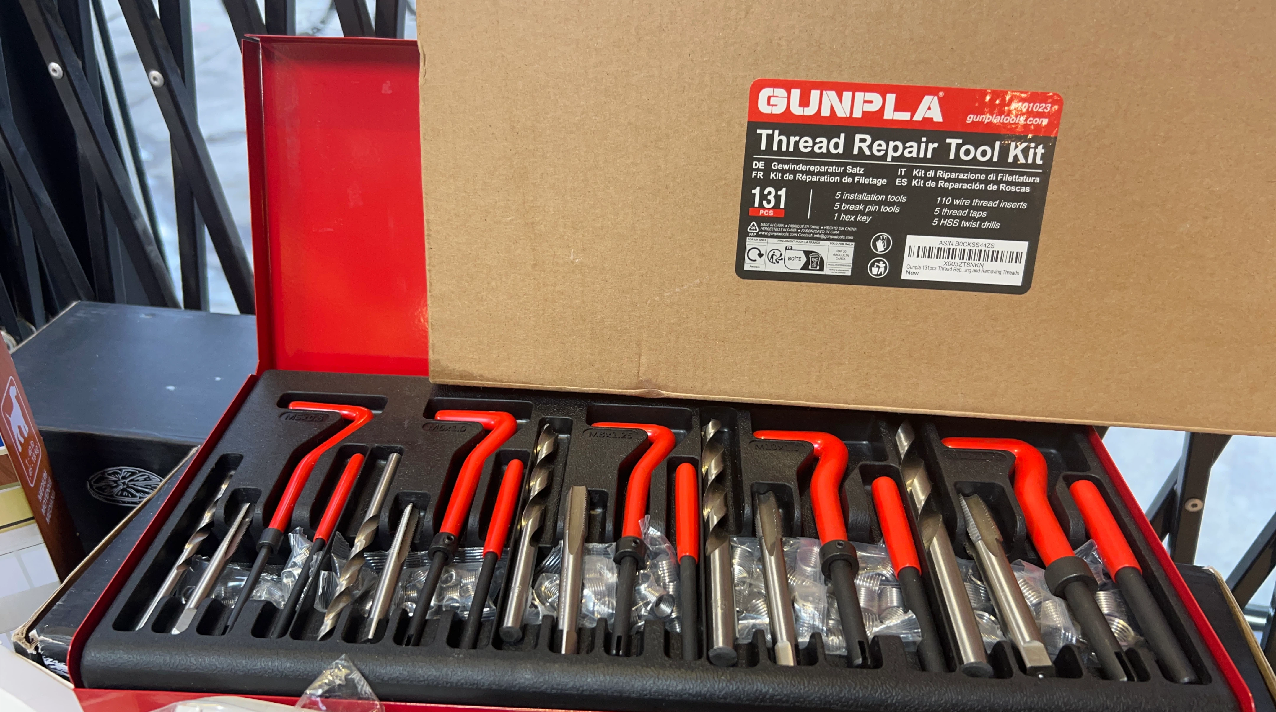 GUNPLA Thread Repair Tool Kit - 131 Pcs