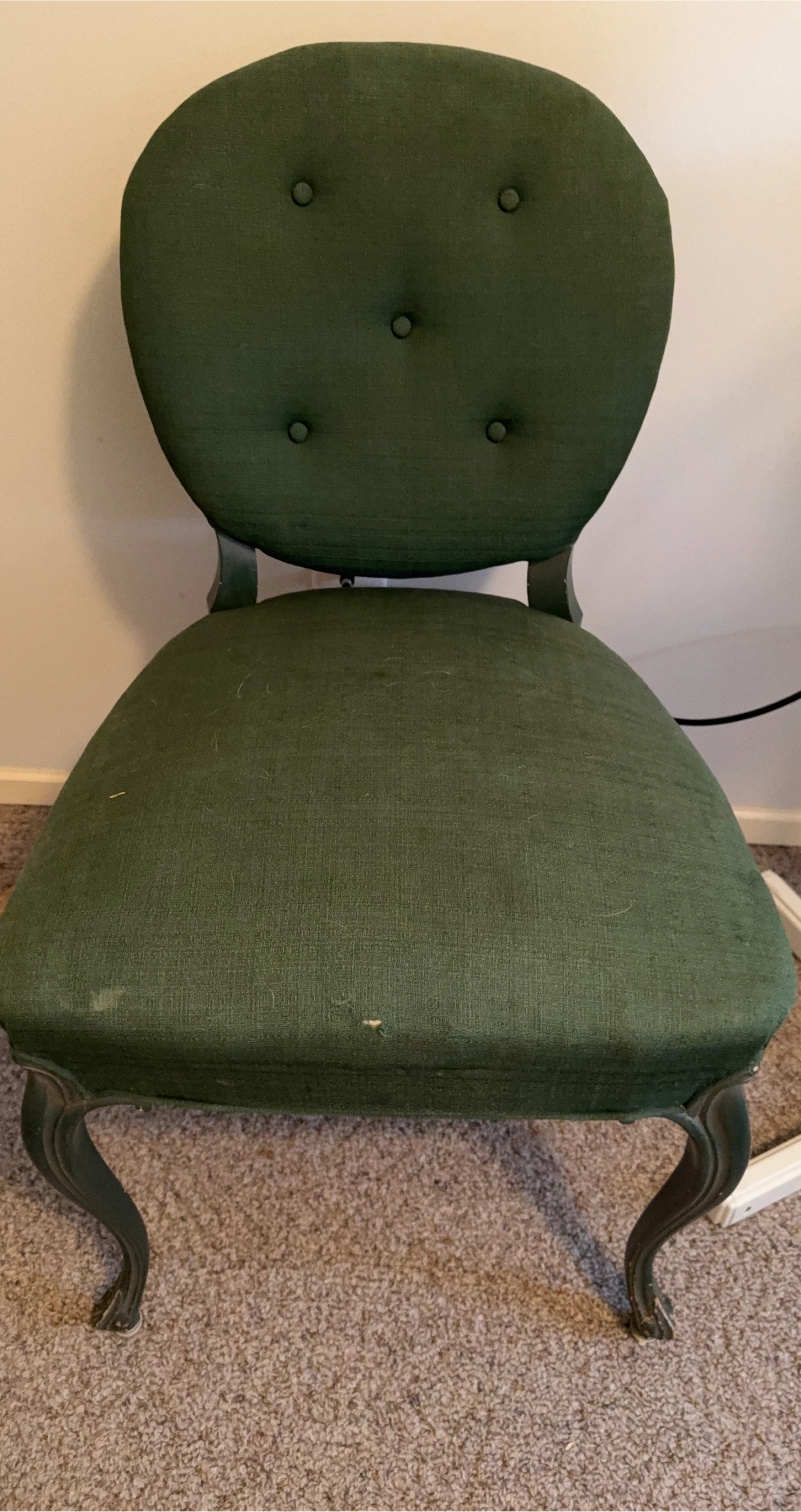 Vintage Green Accent Chair