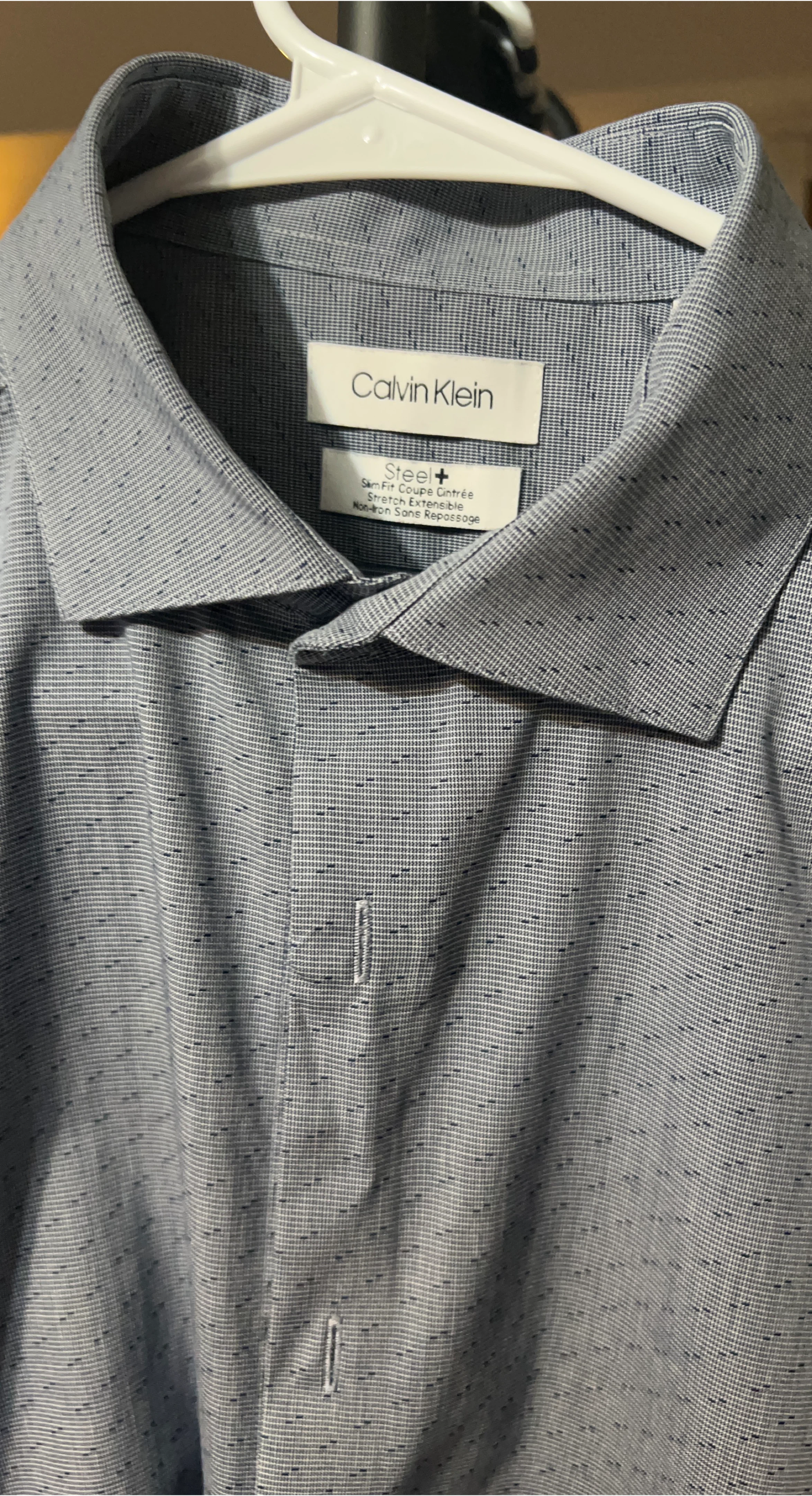 Calvin Klein Steel+ Slim Fit Dress Shirt - L/G