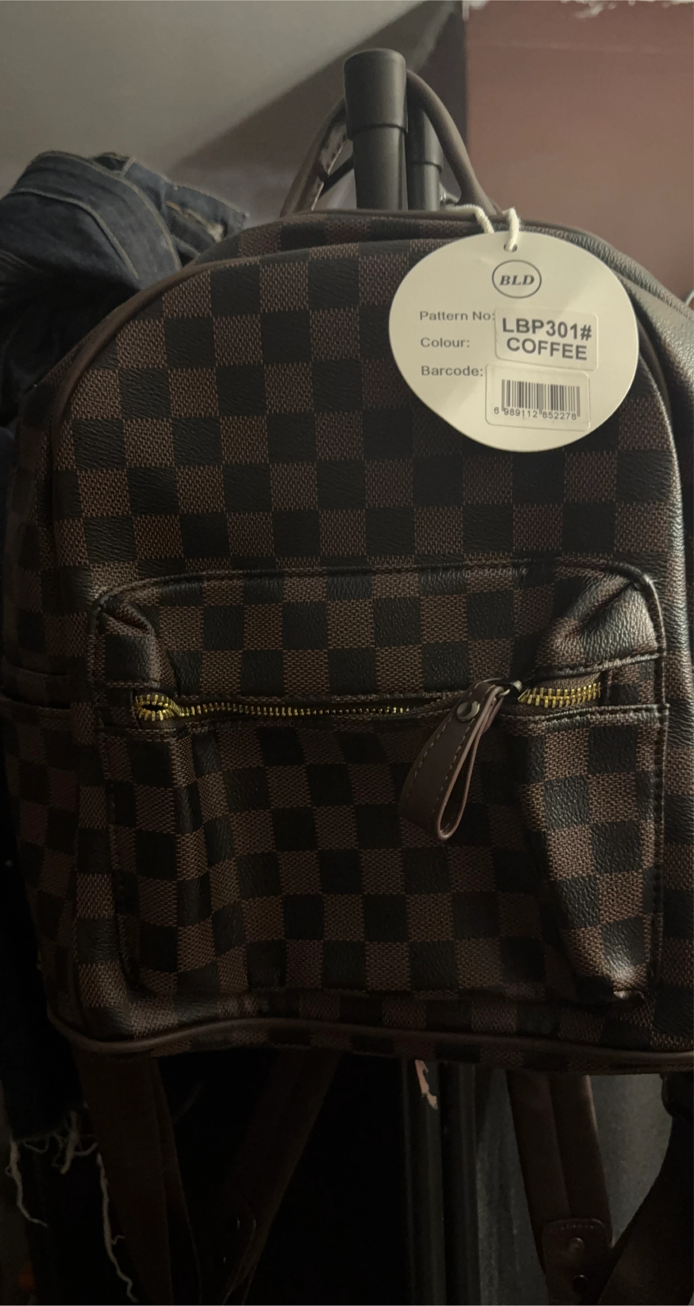 BLD Fashion Collection Brown Backpack