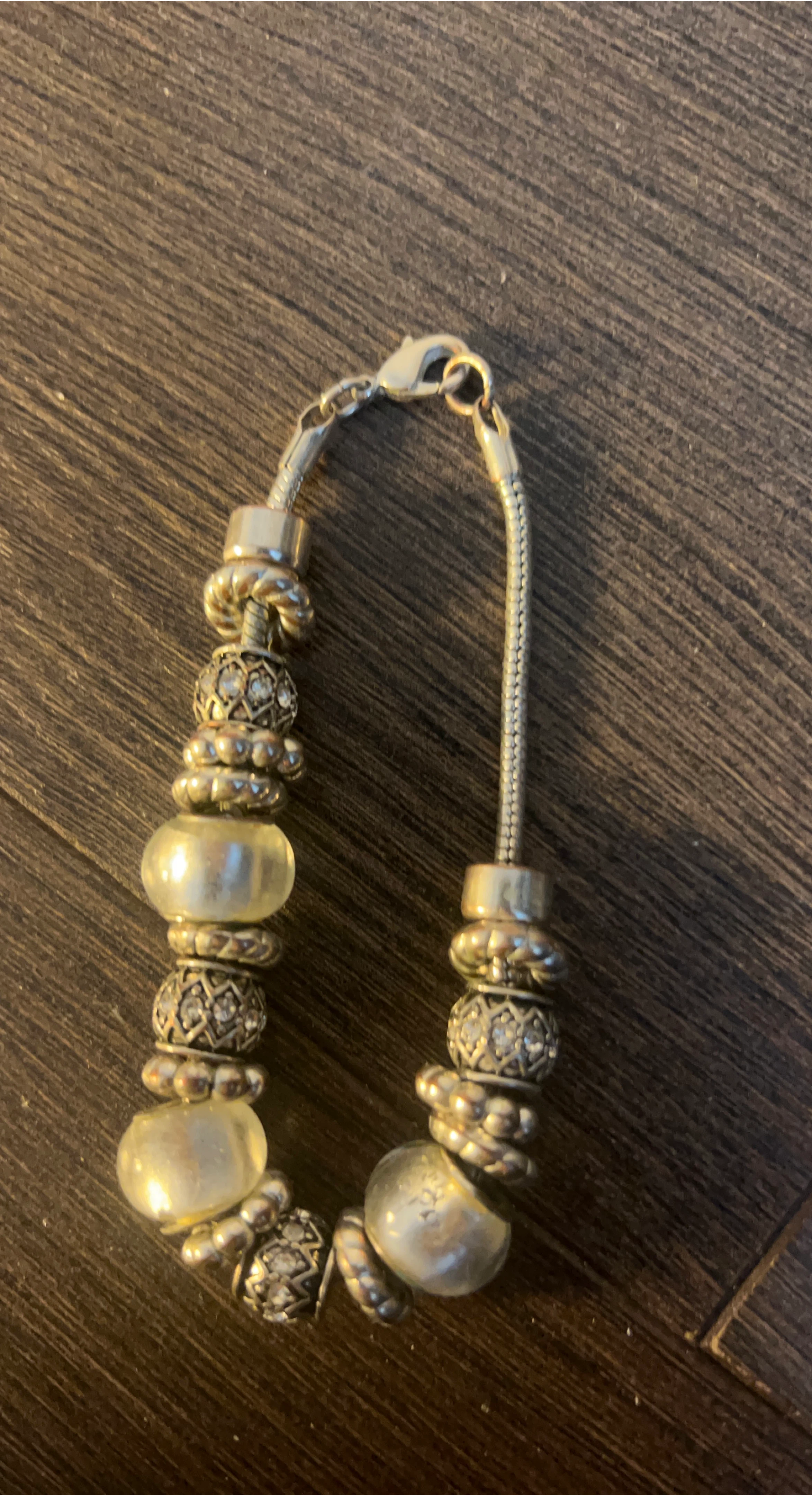 Silver Tone Charm Bracelet