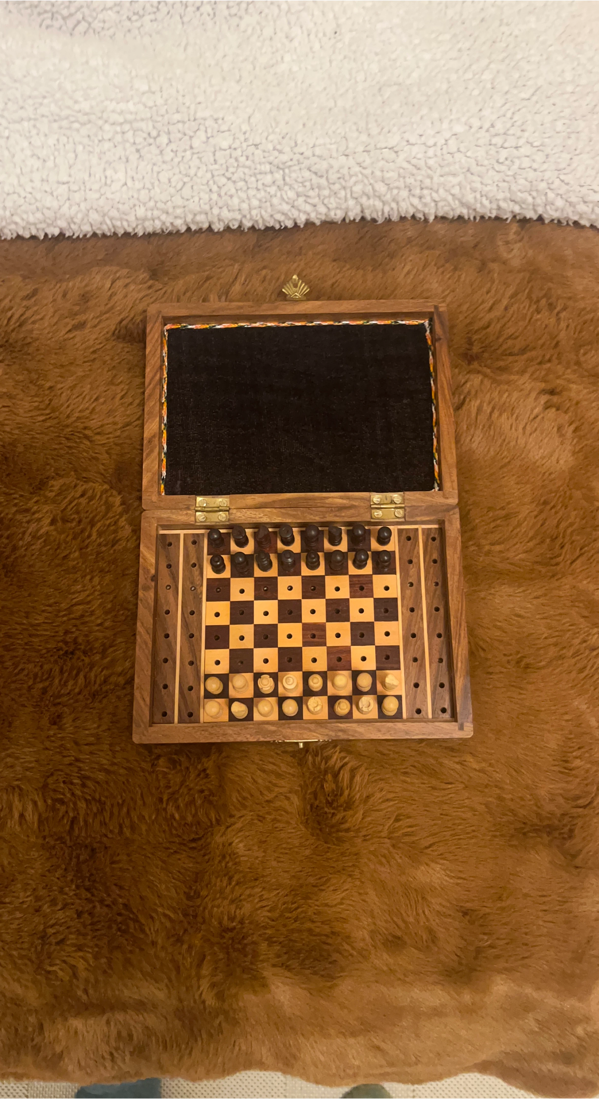 Wooden Travel Chess Set
