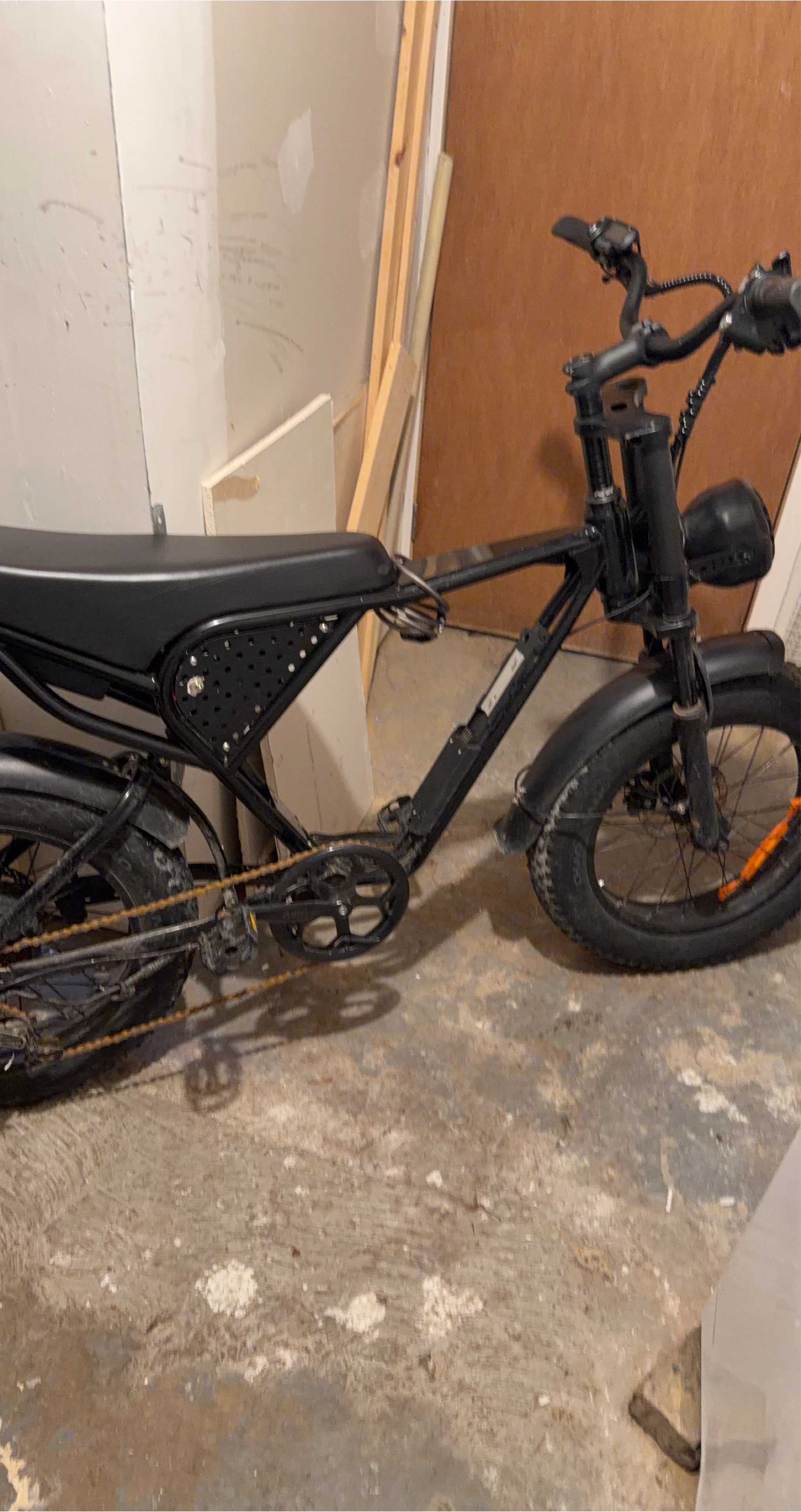 Black Electric Bike