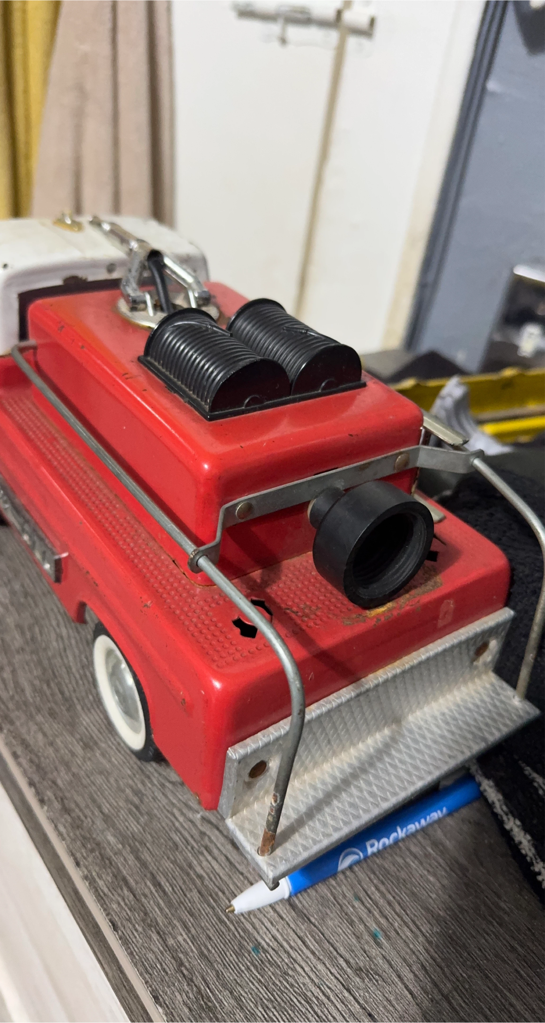 Vintage Red Toy Fire Truck
