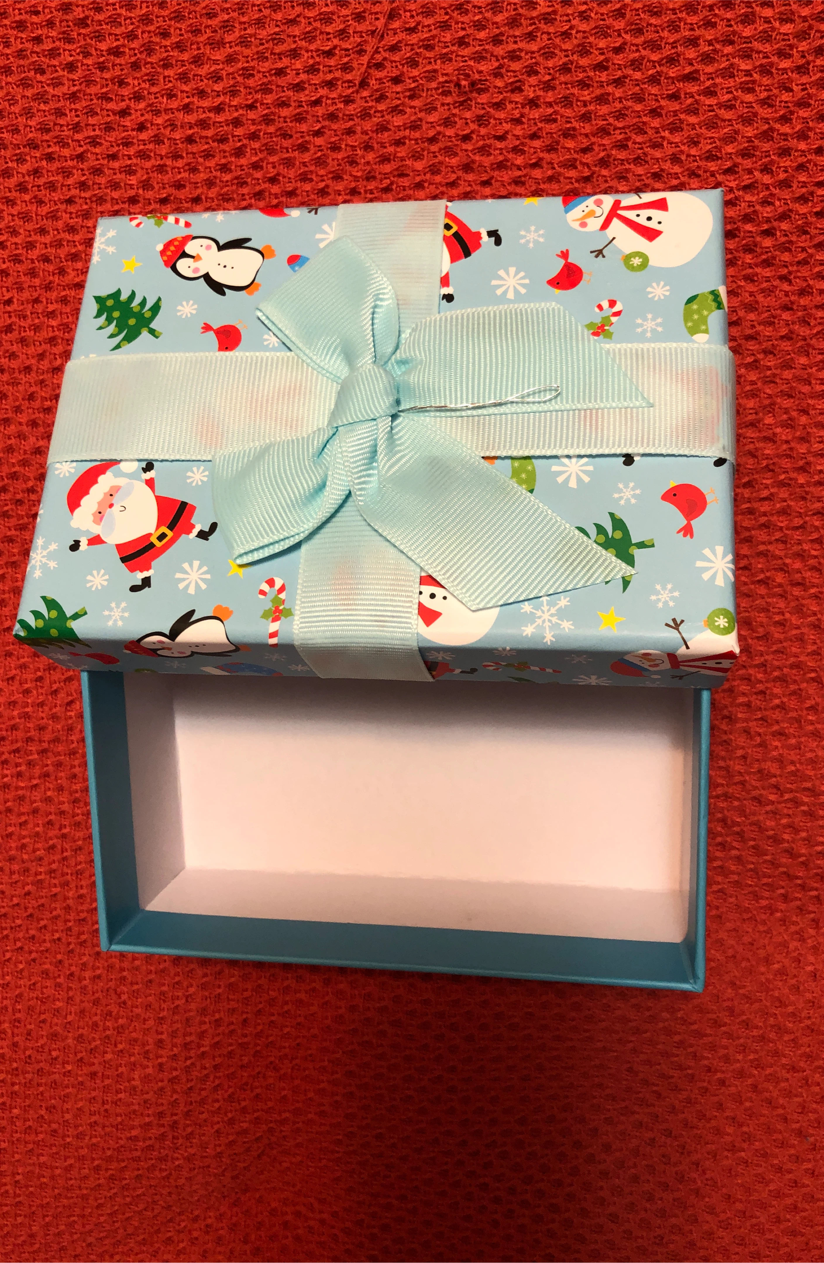 Gift Box with Lid and Ribbon
