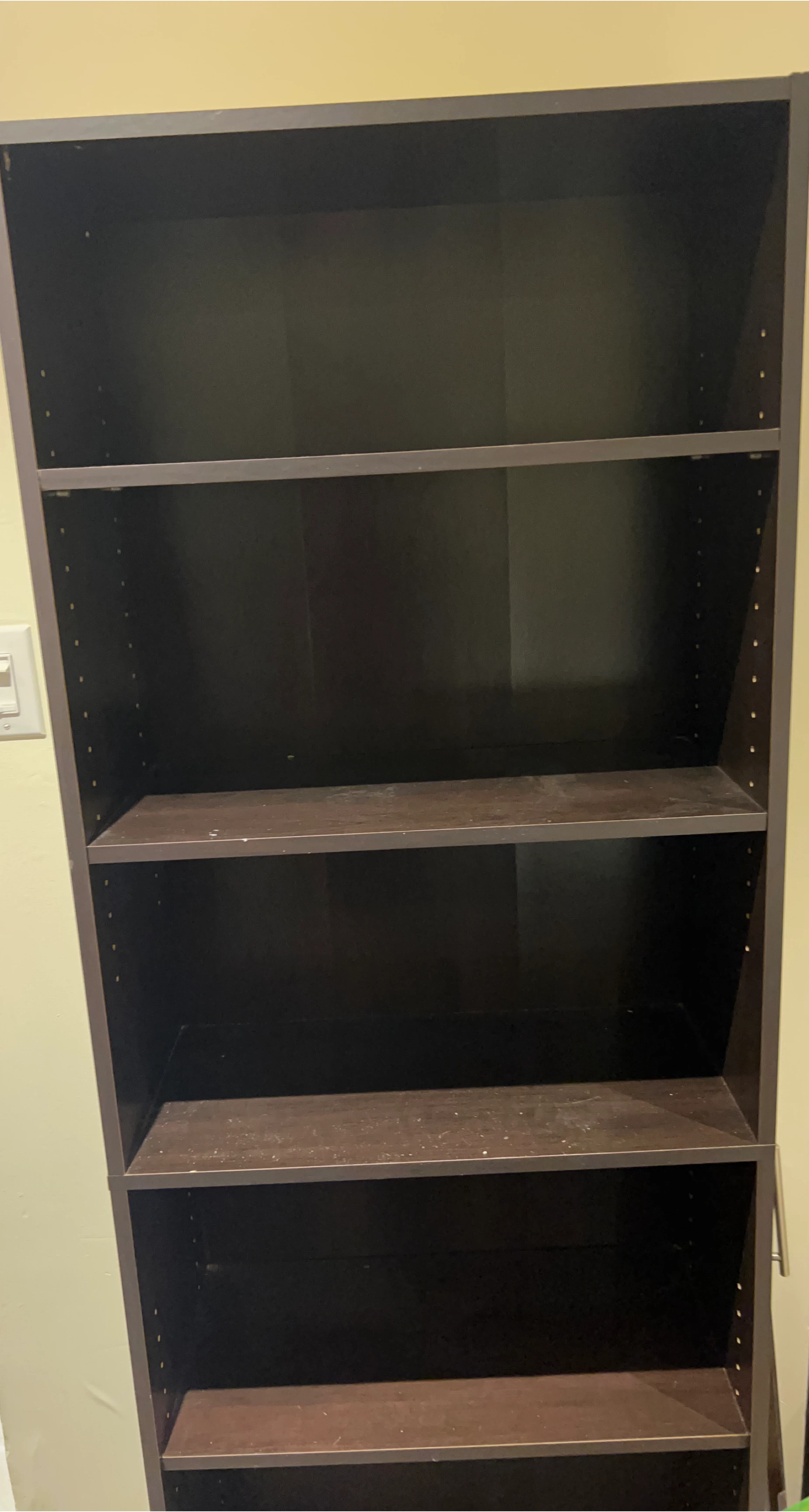 Dark Brown Bookshelf