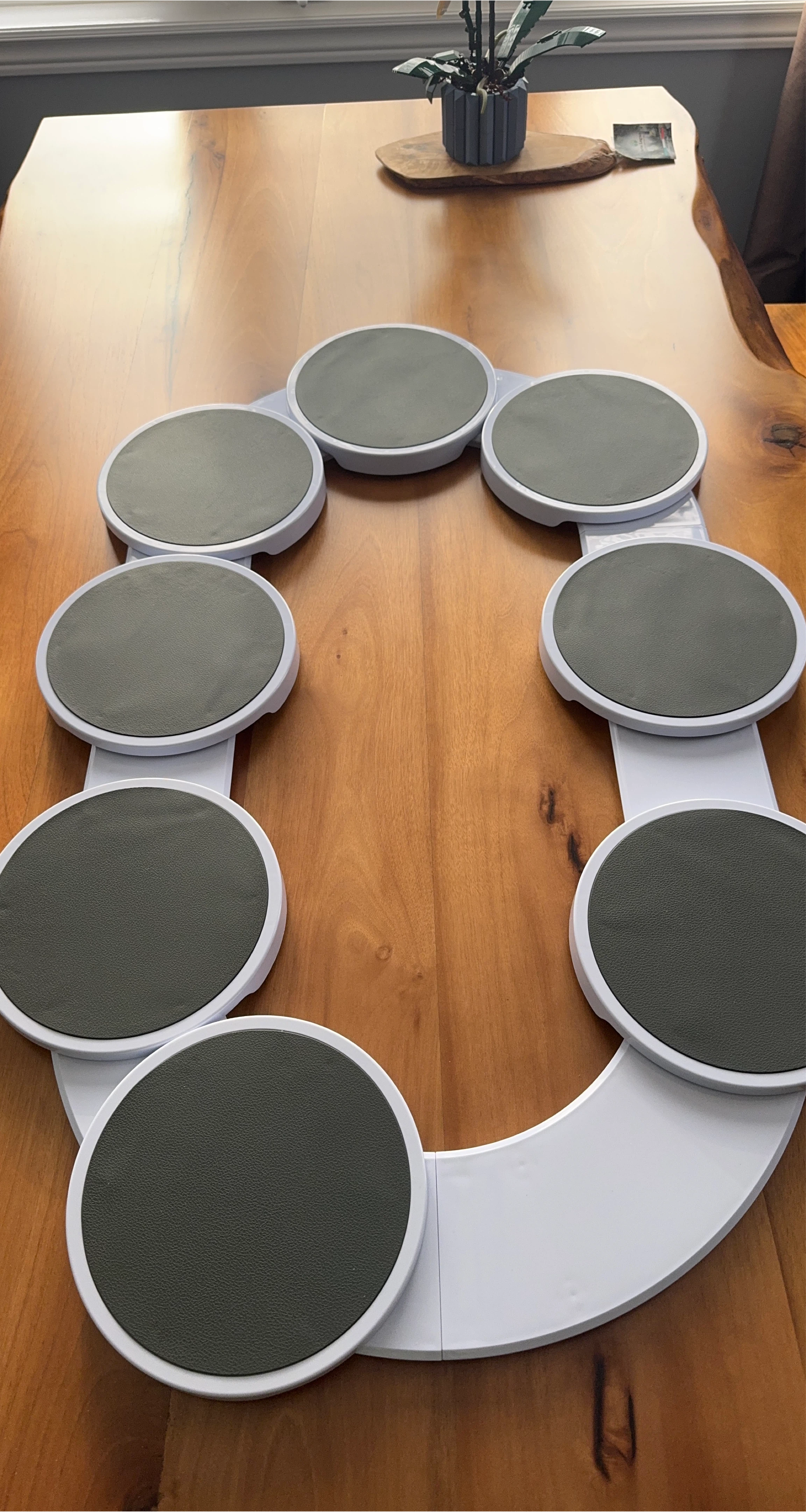 Lazy Susan party turntable for Rectangular Tables