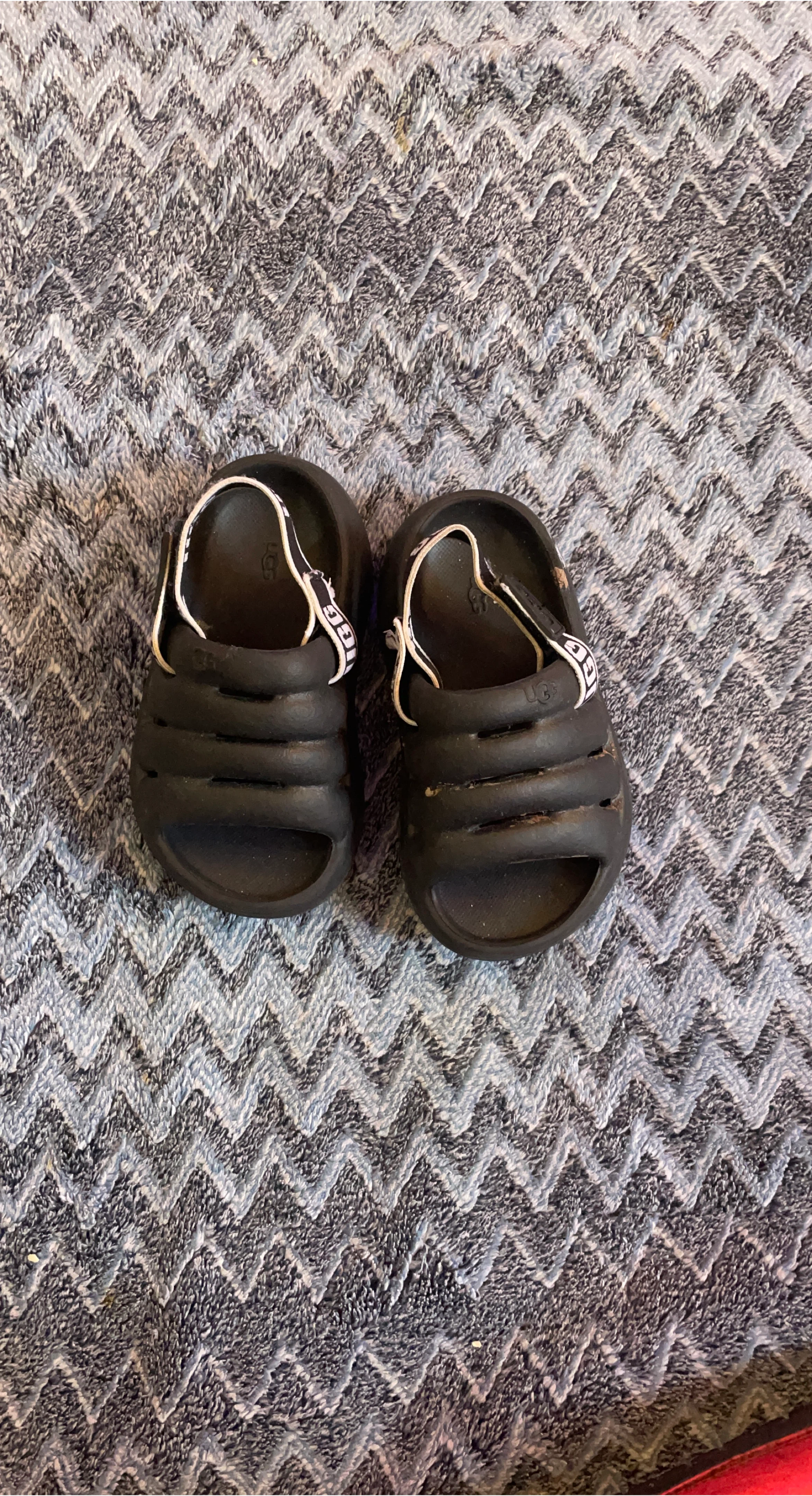 Black UGG Kids Sandals