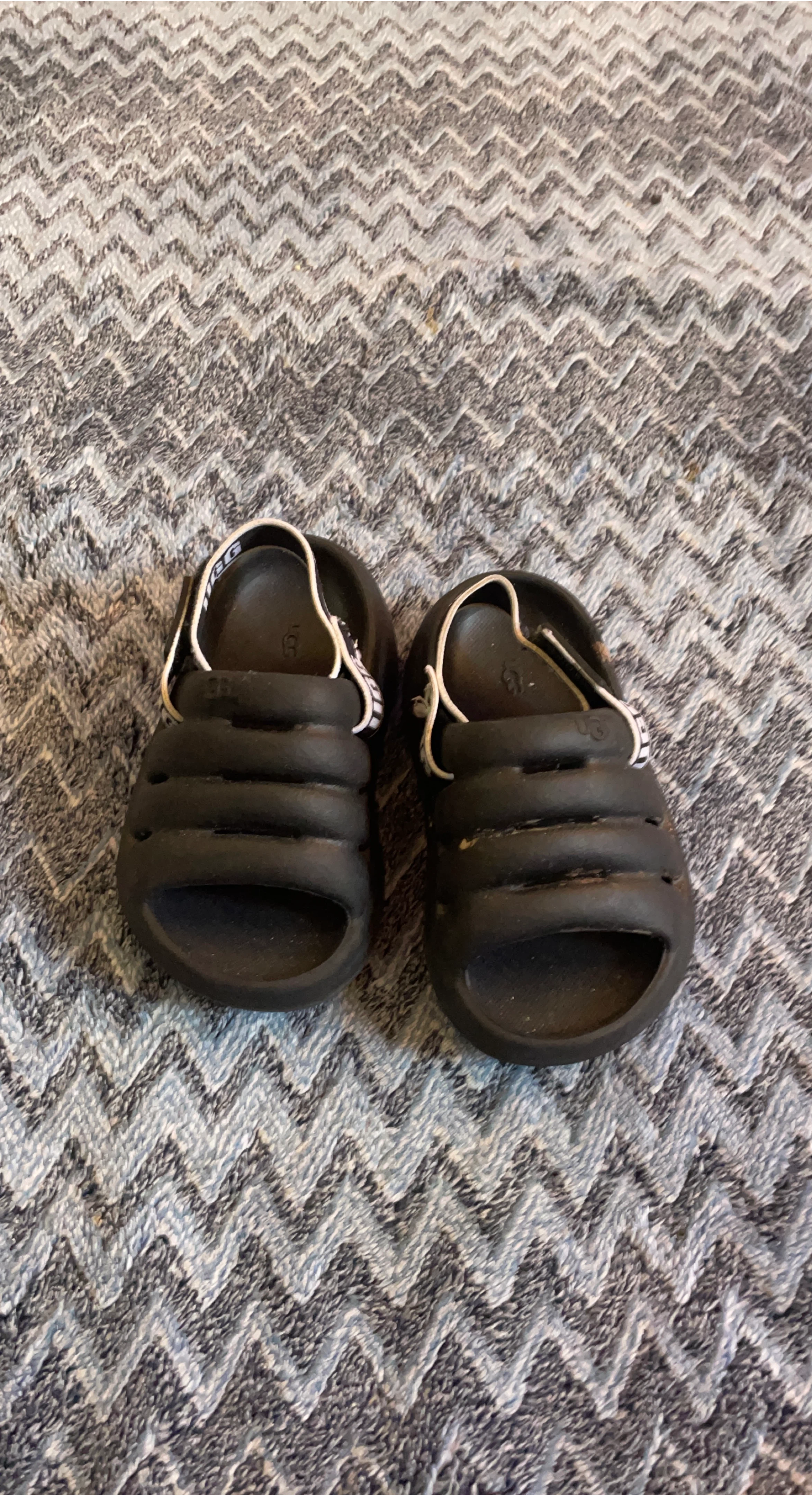Black UGG Slide Sandals