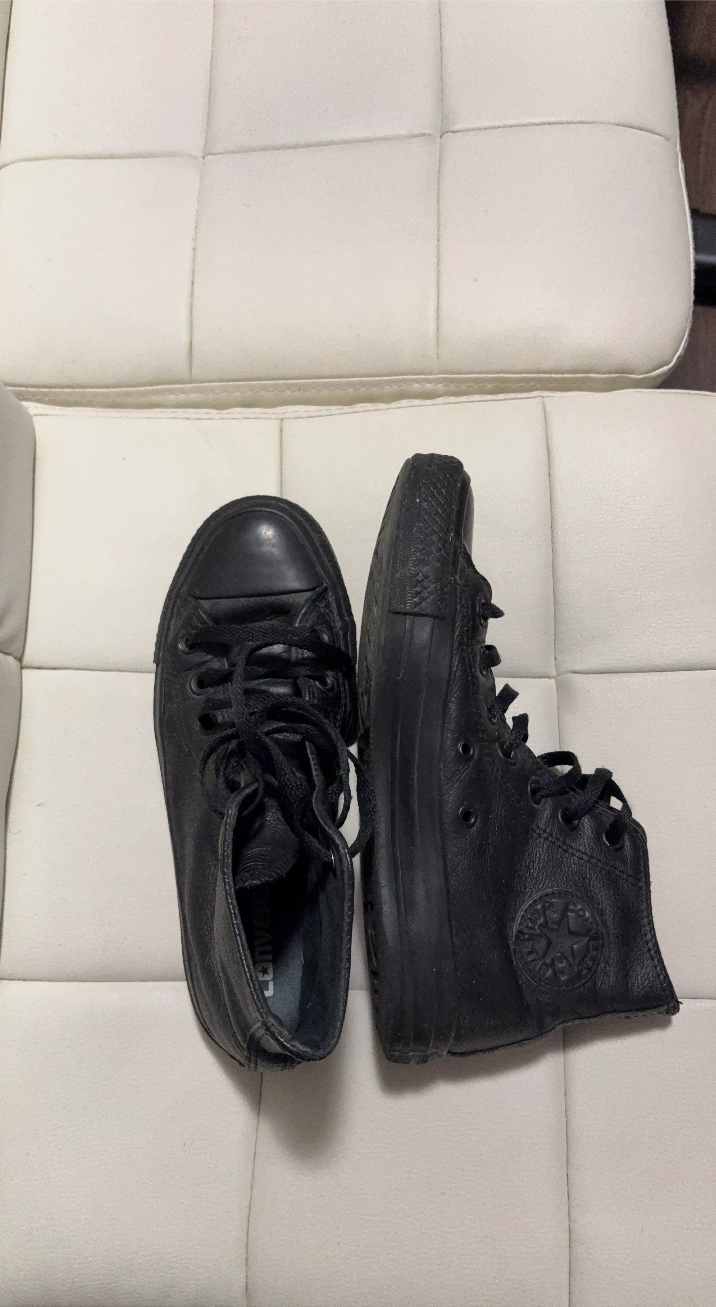 Converse All Star Leather High Top - Black
