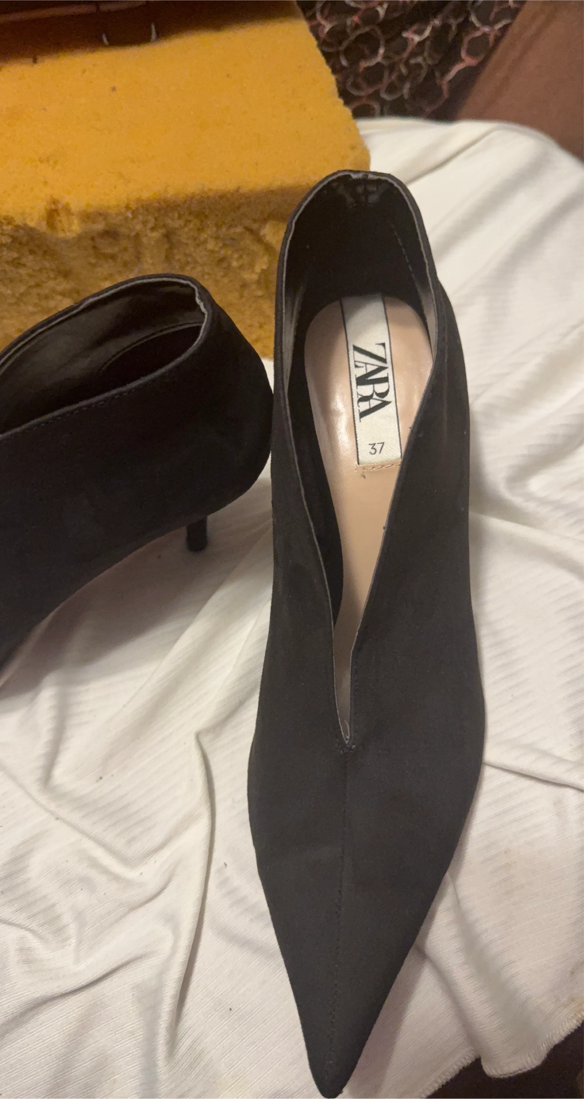 Zara Black Heels - Size 37