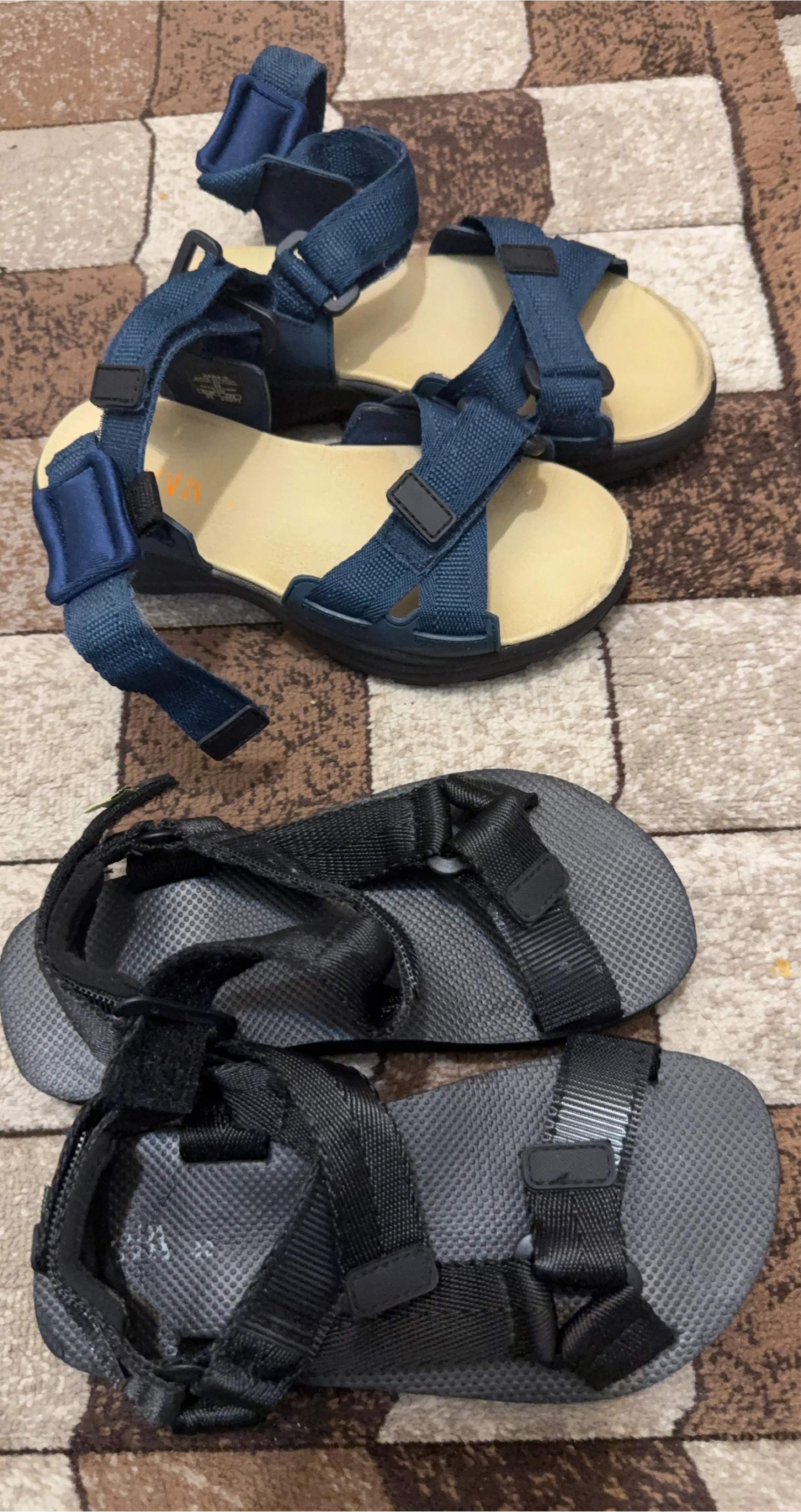 Chaco Sandals, Blue and Black