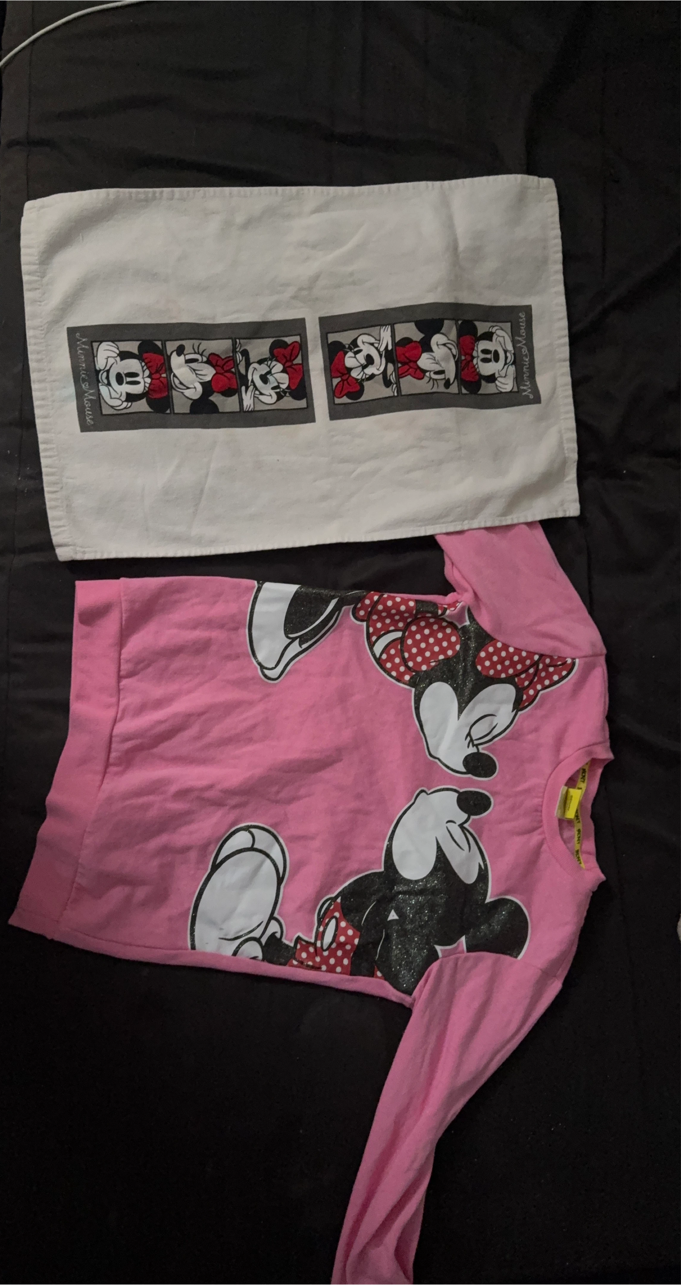 Minnie Mouse Pink Top & Towel Set