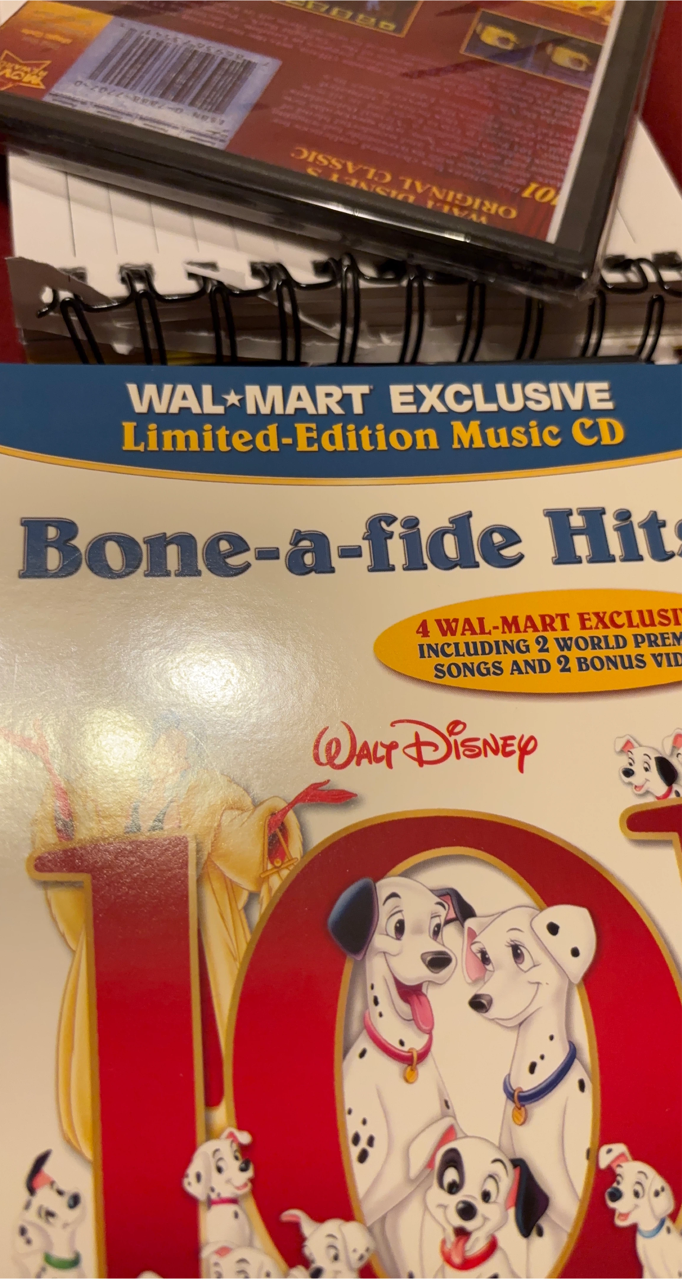 Walt Disney Bone-a-fide Hits Limited Edition Music CD