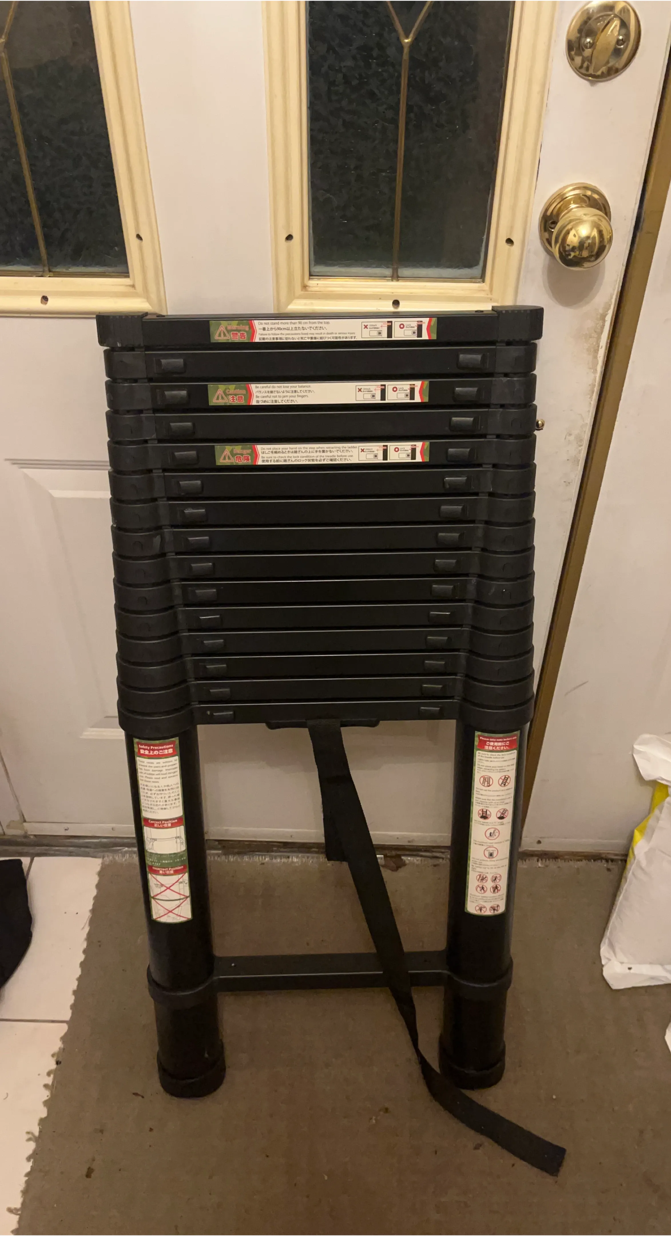 Black Telescopic Ladder