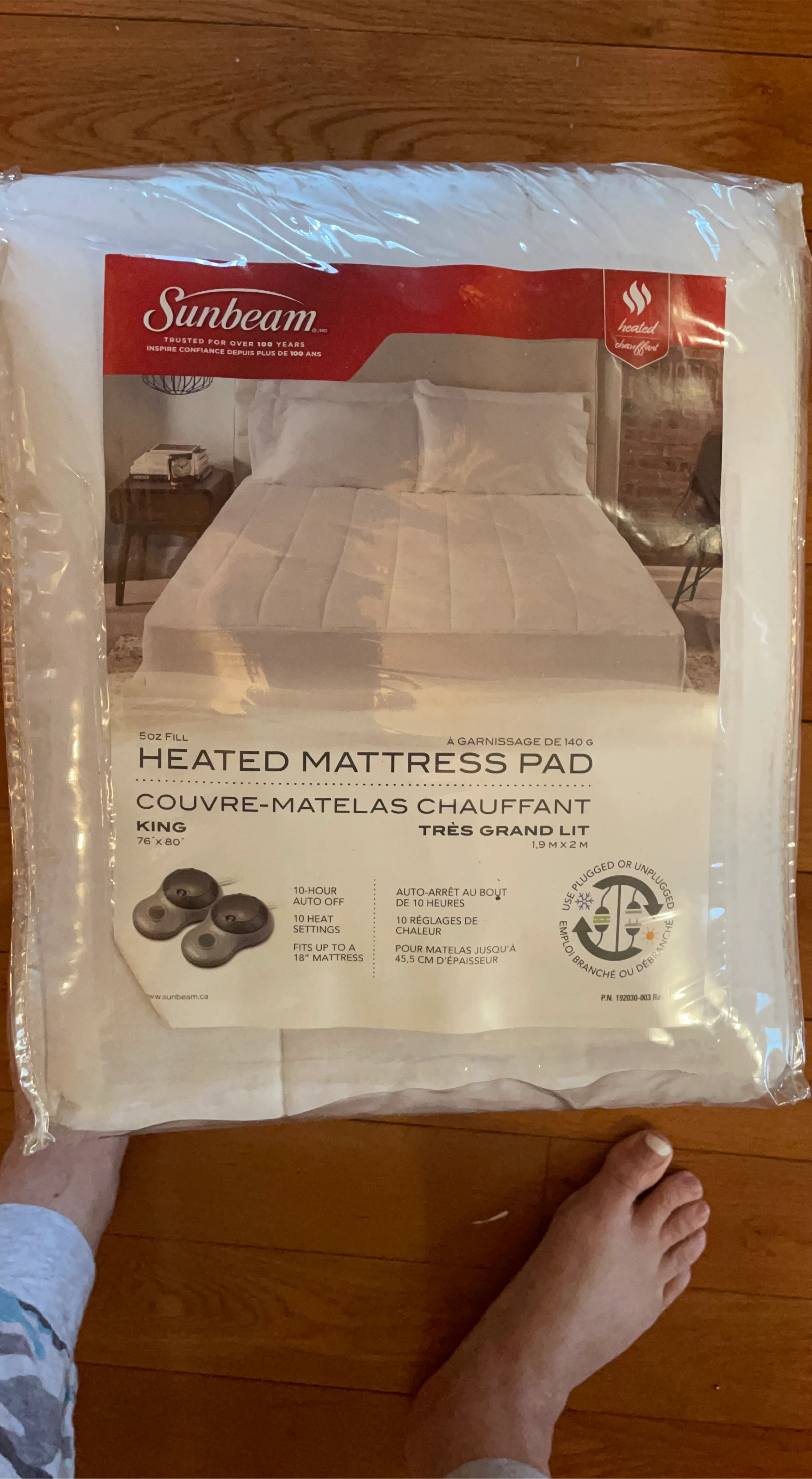 Sunbeam Heated King Mattress Pad