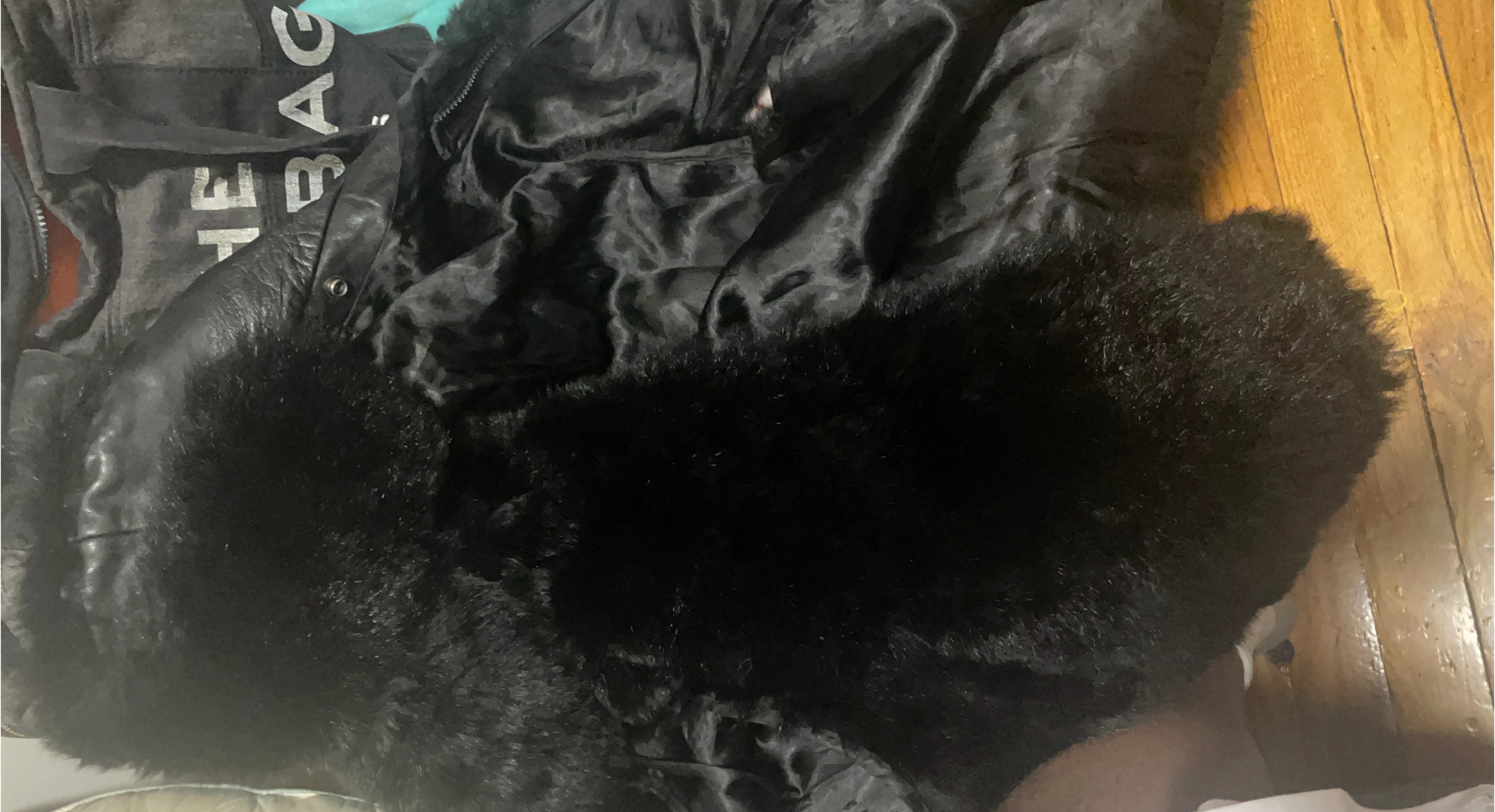 Black Furry Coat
