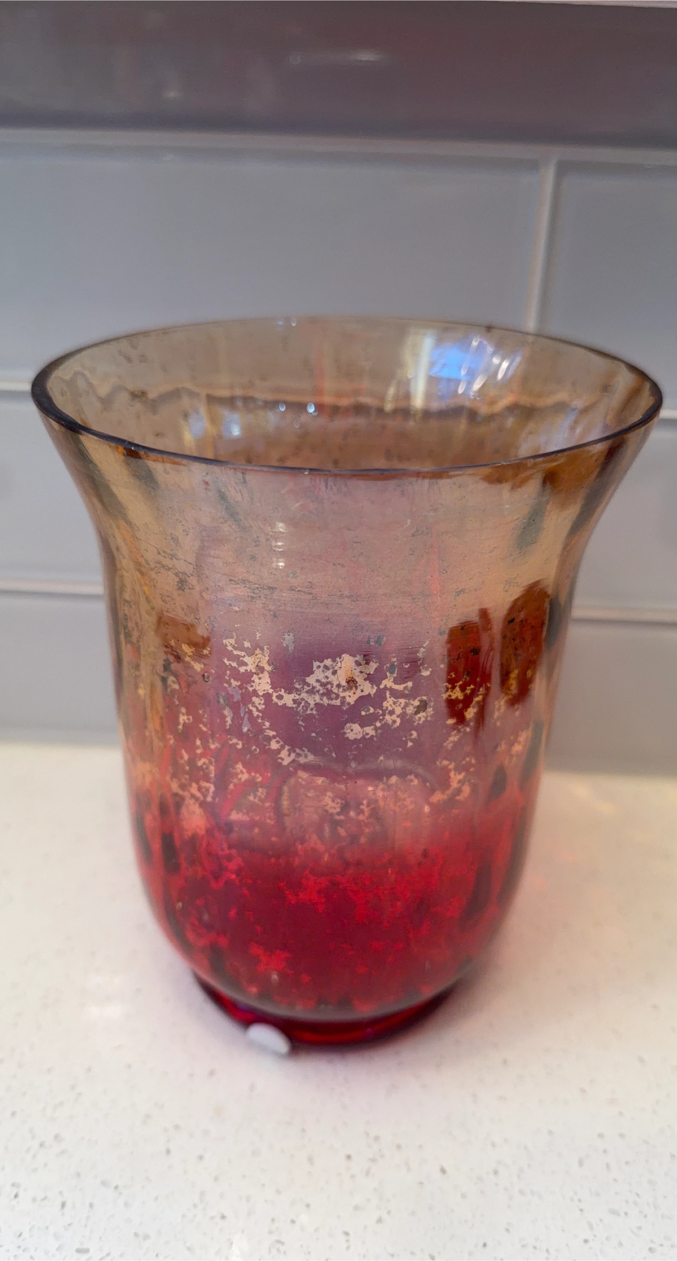 Red & Gold Decorative Candle Holder