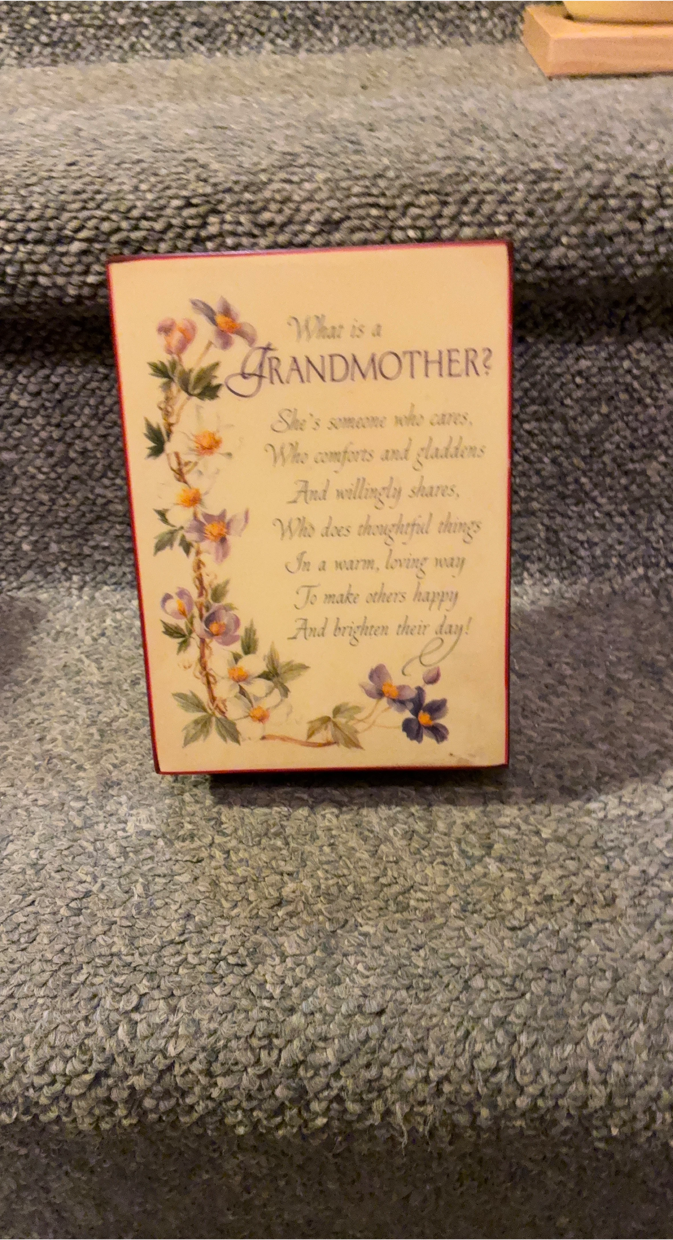 Grandmother Poem Box