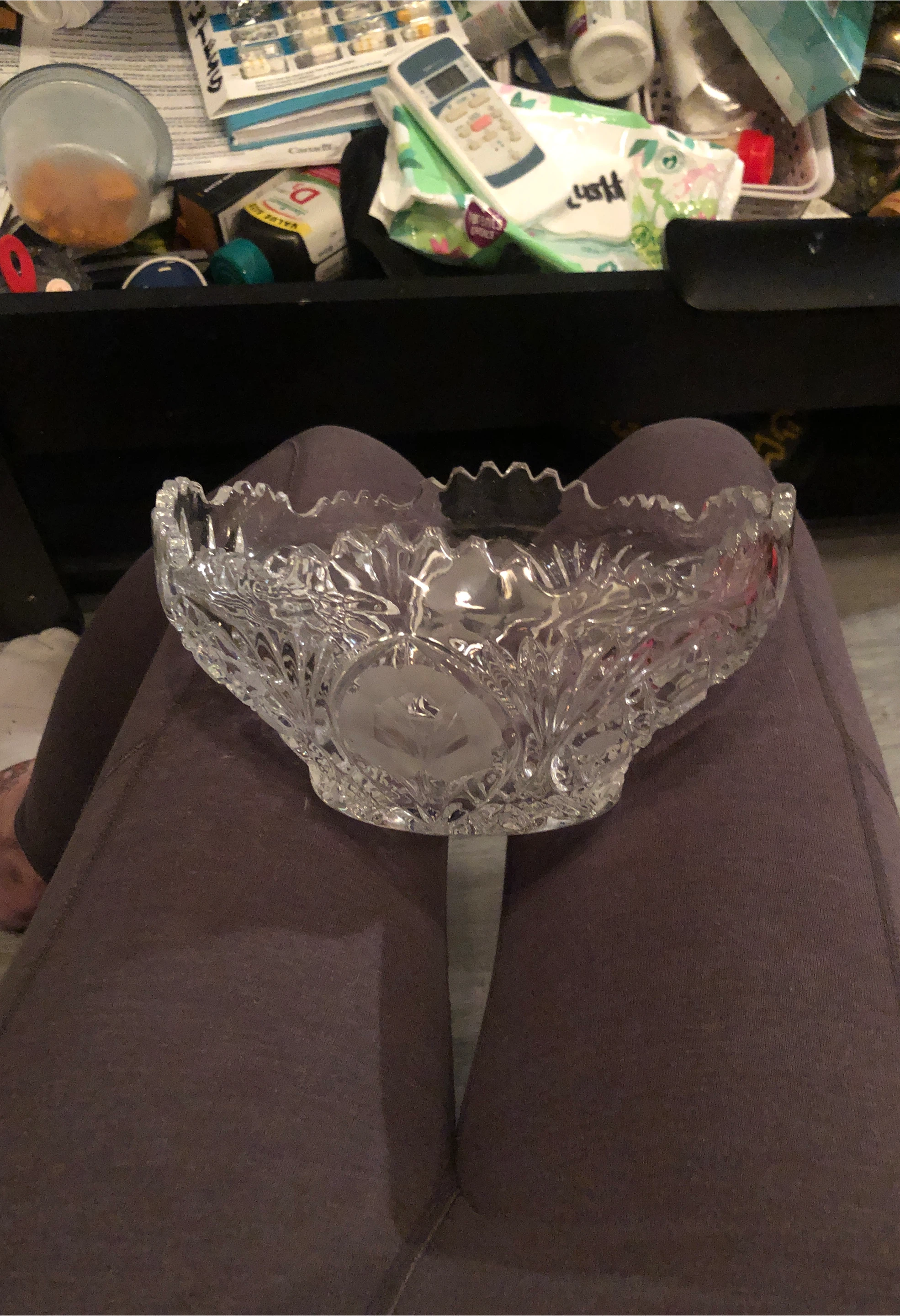 Vintage Clear Glass Bowl