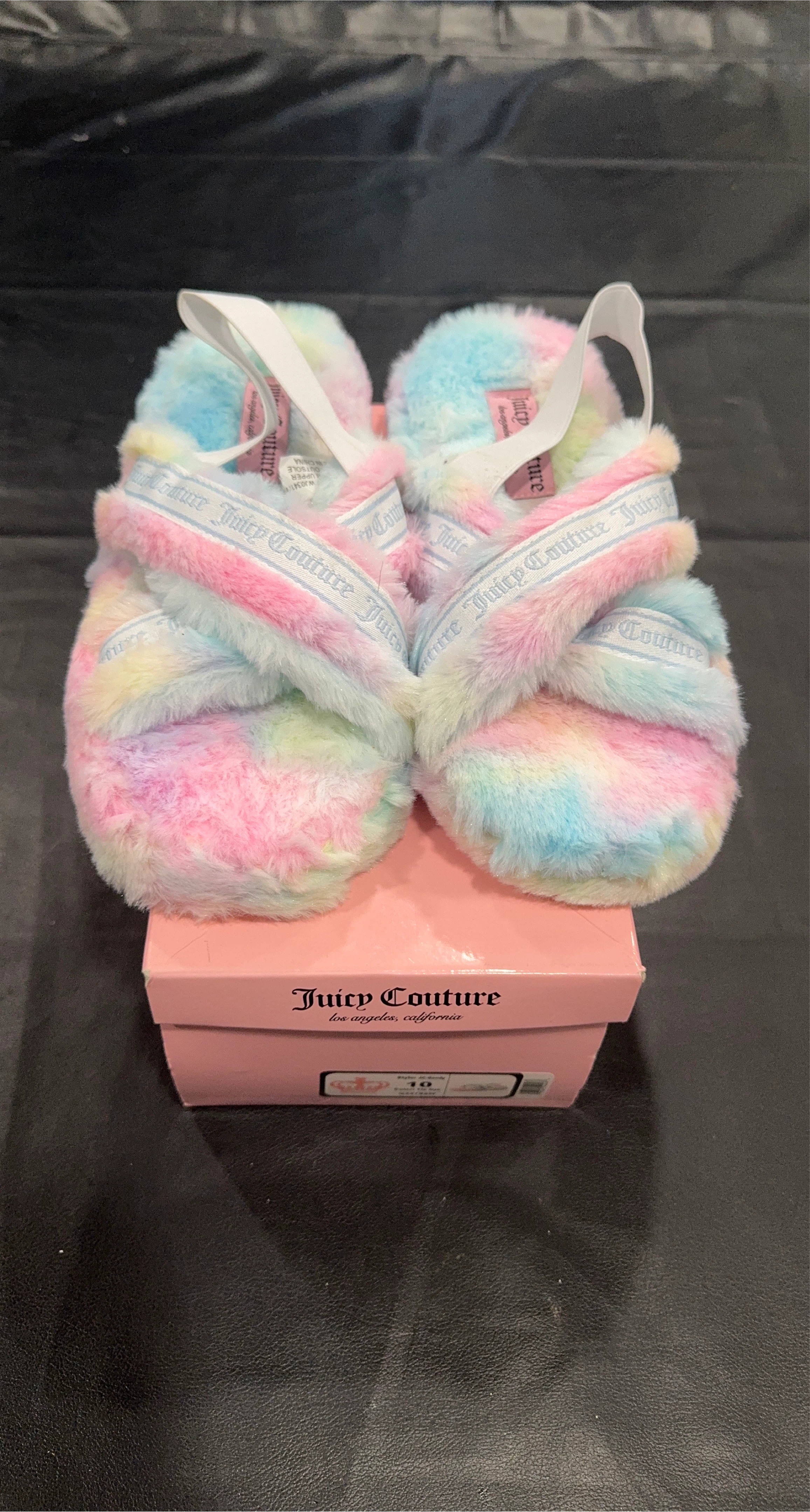 Juicy Couture Tie Dye Slides - Size 10