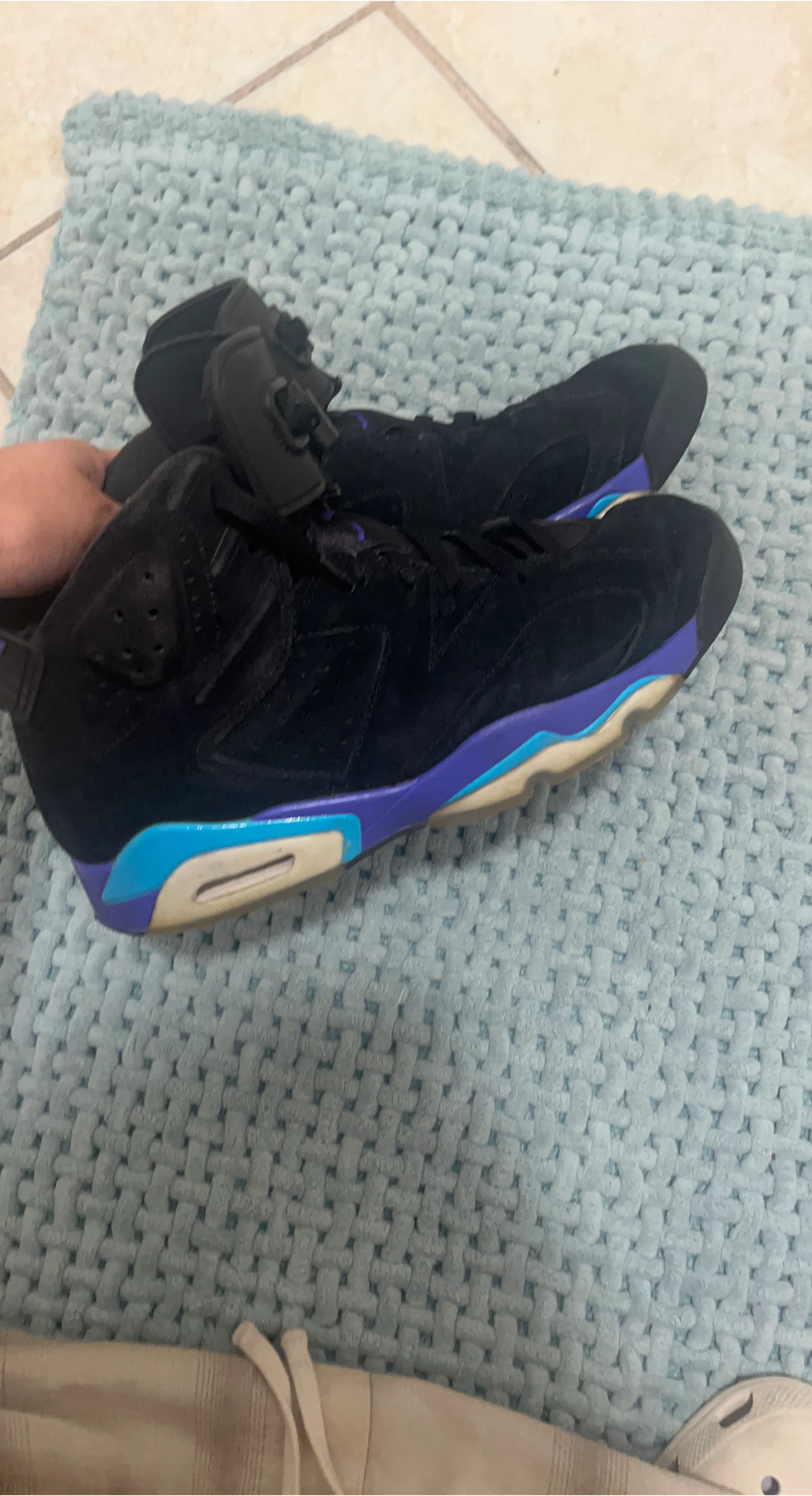 Nike Air Jordan 6 Black/Purple Sneakers