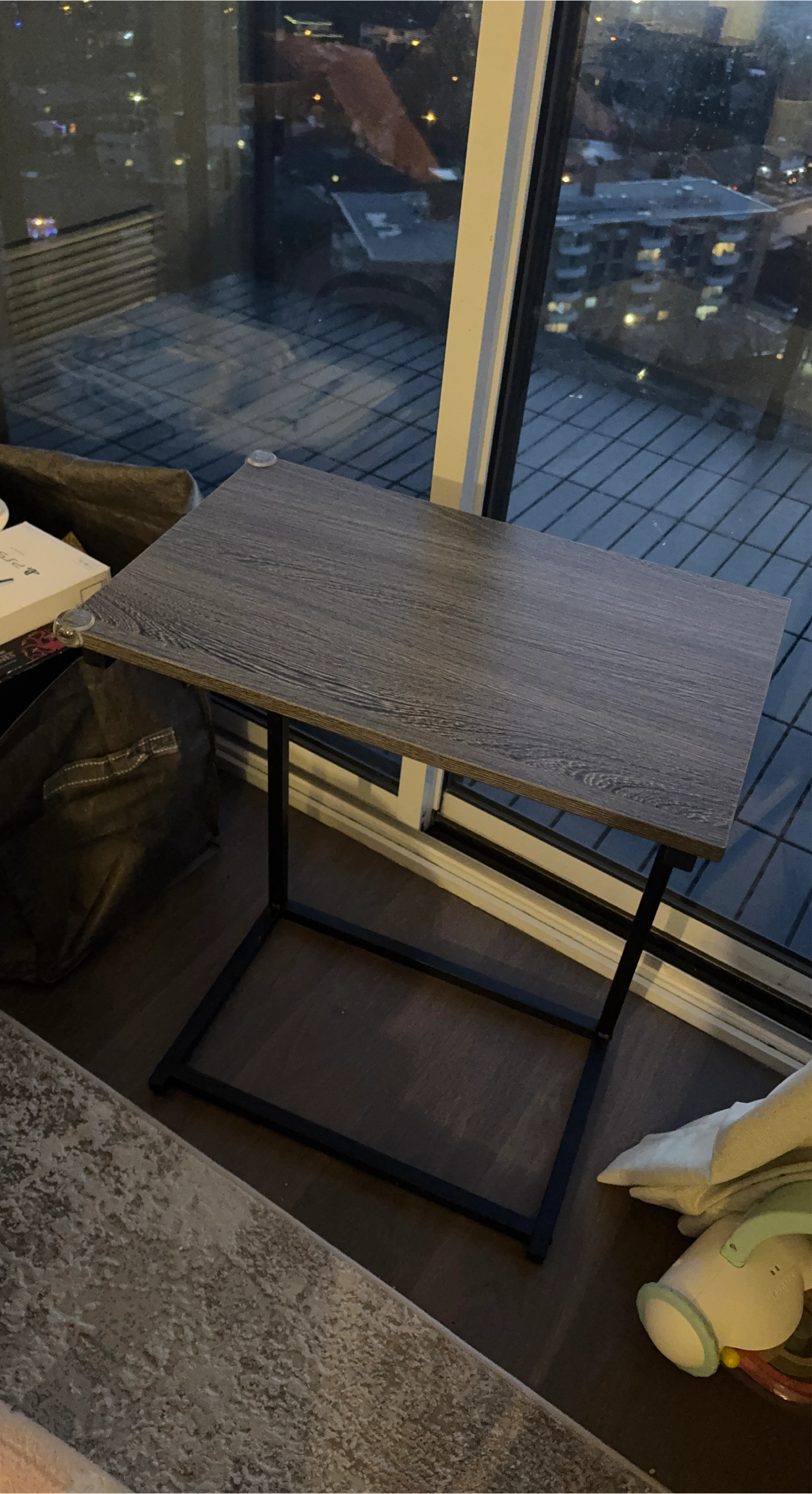 Side Table with Metal Frame