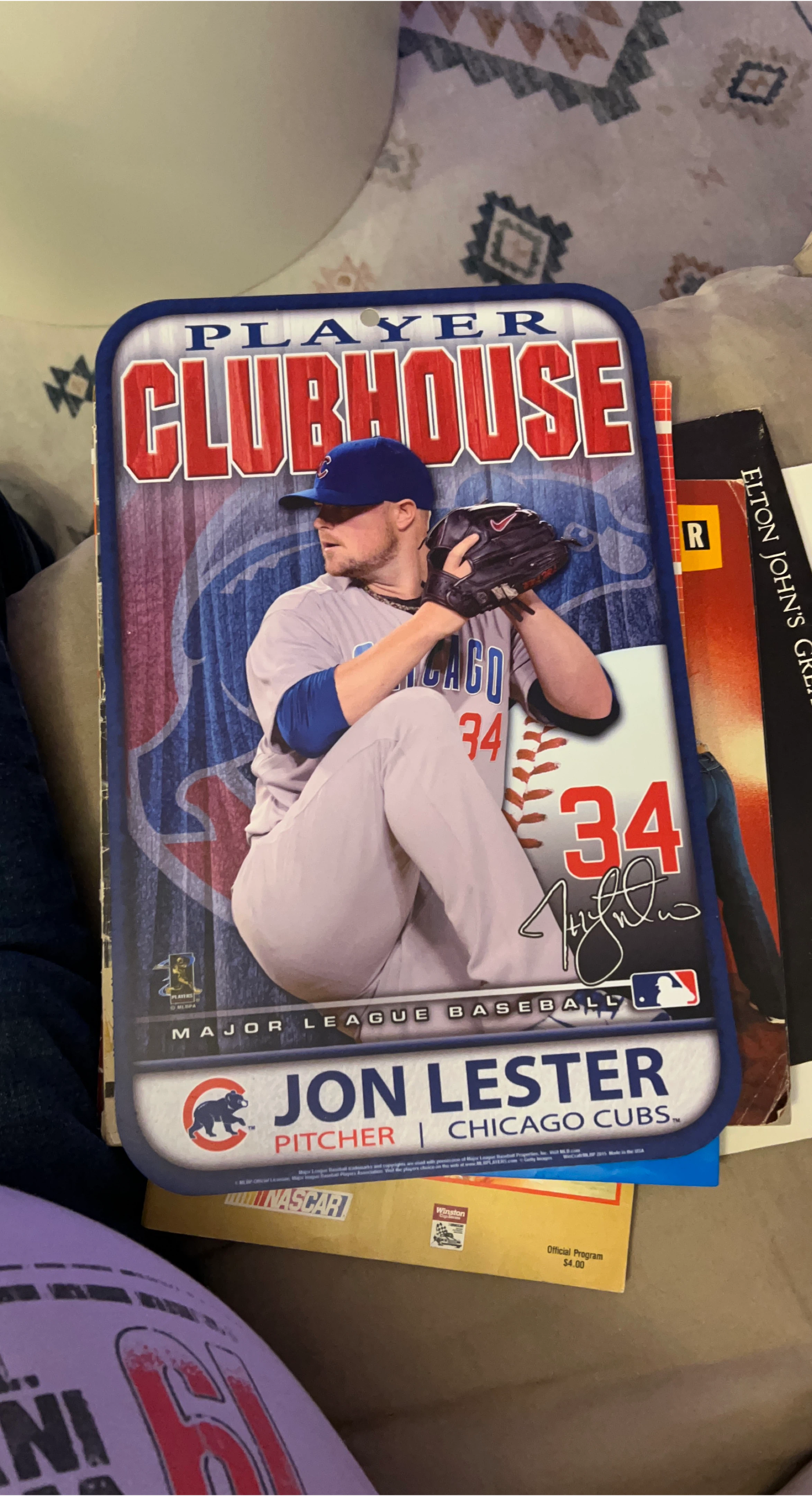 Jon Lester Chicago Cubs Player Clubhouse Card
