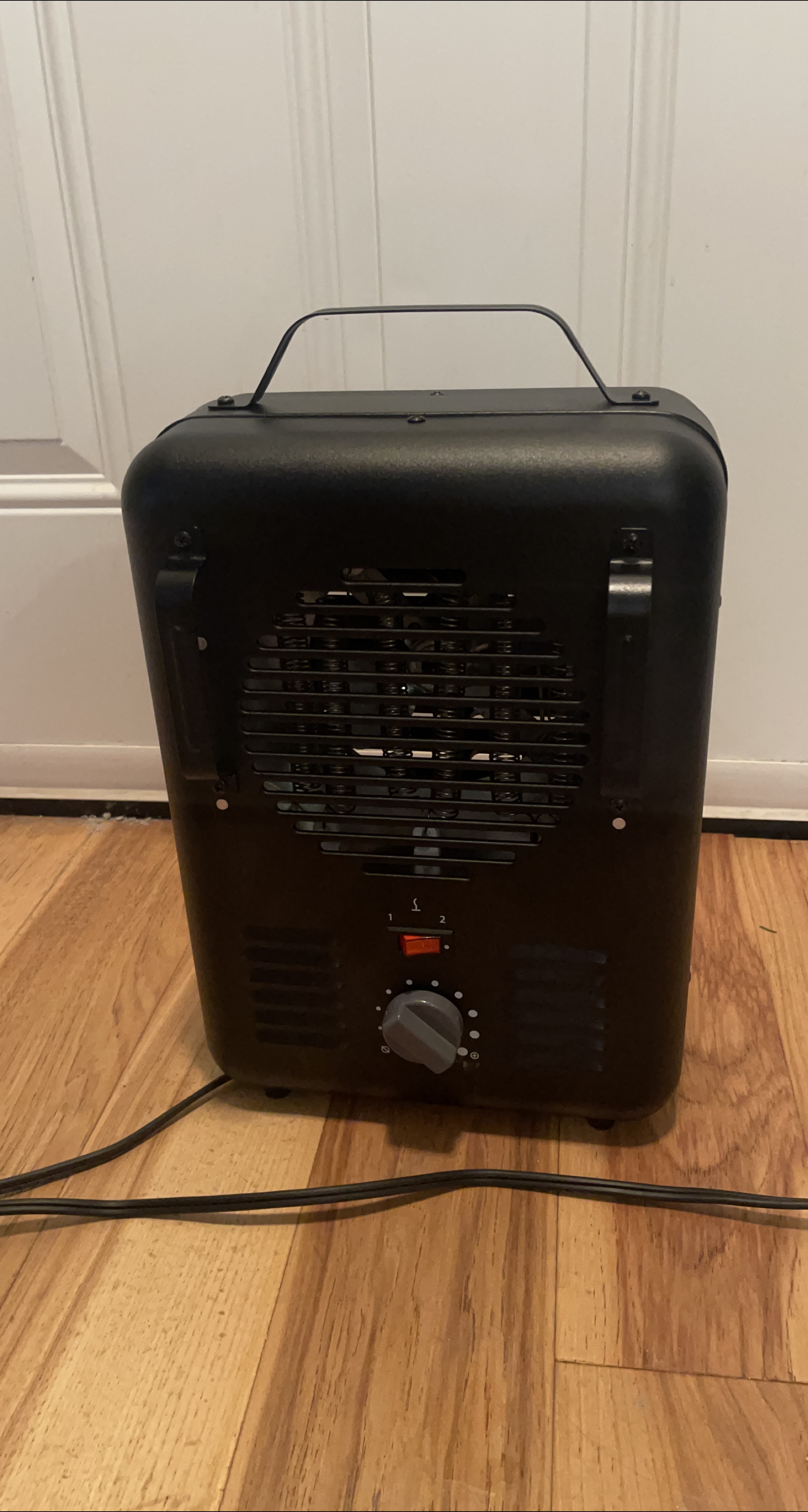 Fan Forced Electric Heater, Black