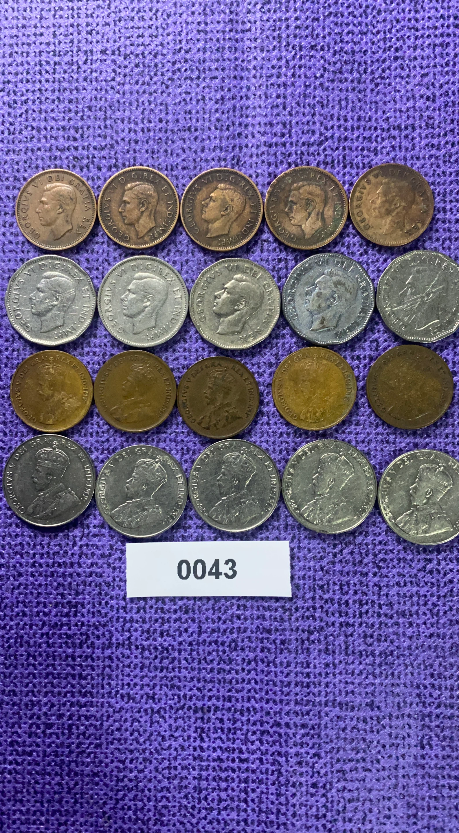 20 pieces Vintage Canadian Coins