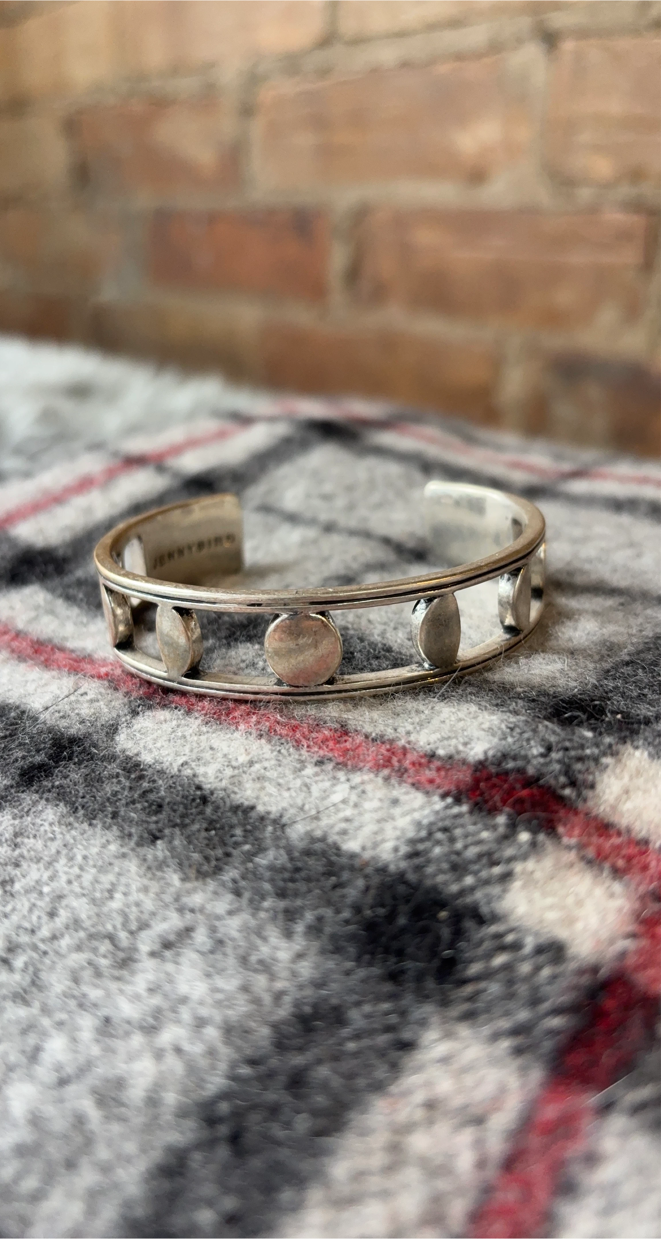 Jenny Bird Silver Tone Bangle Bracelet