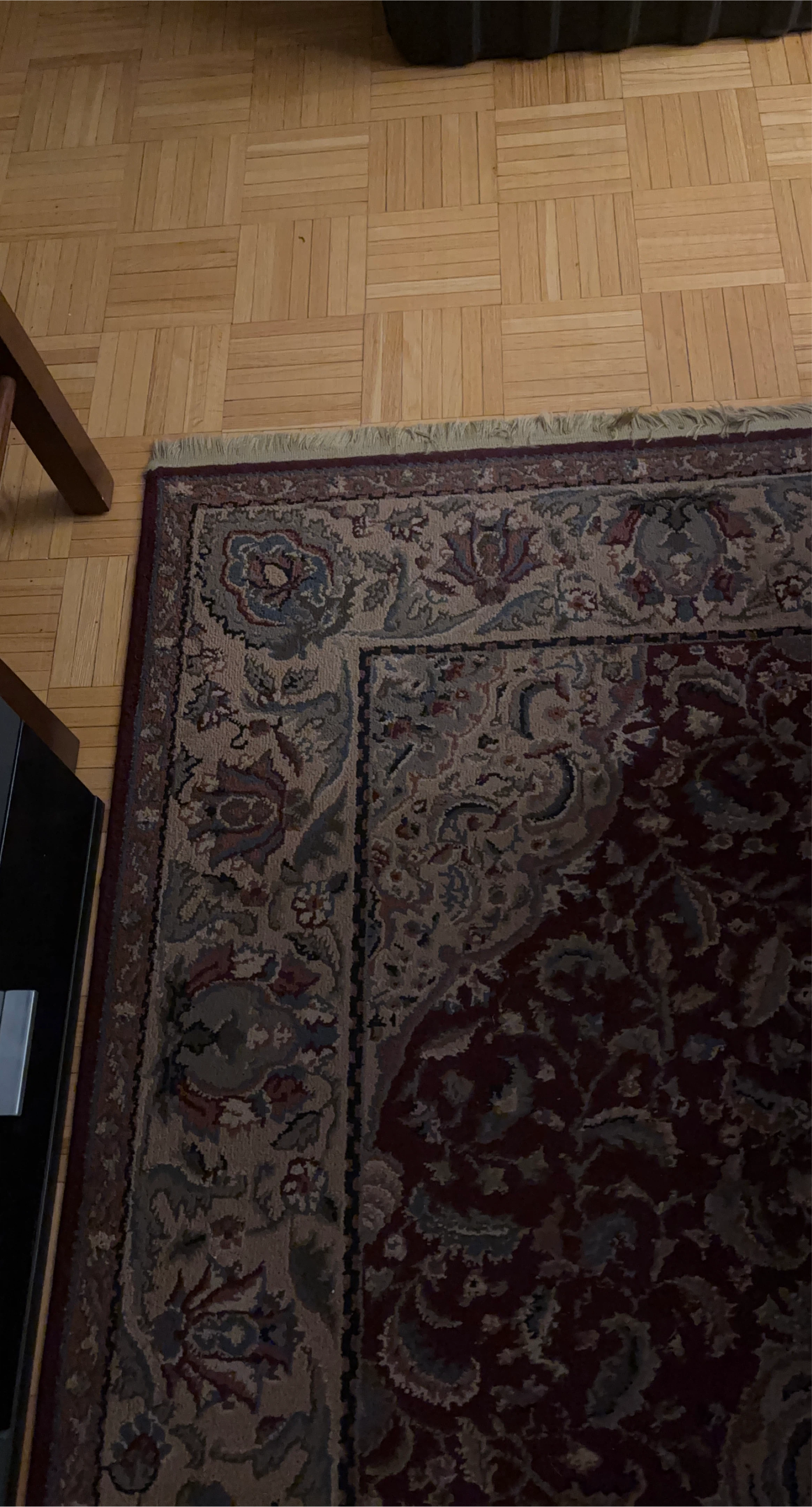 Area Rug - Red/Beige Patterned