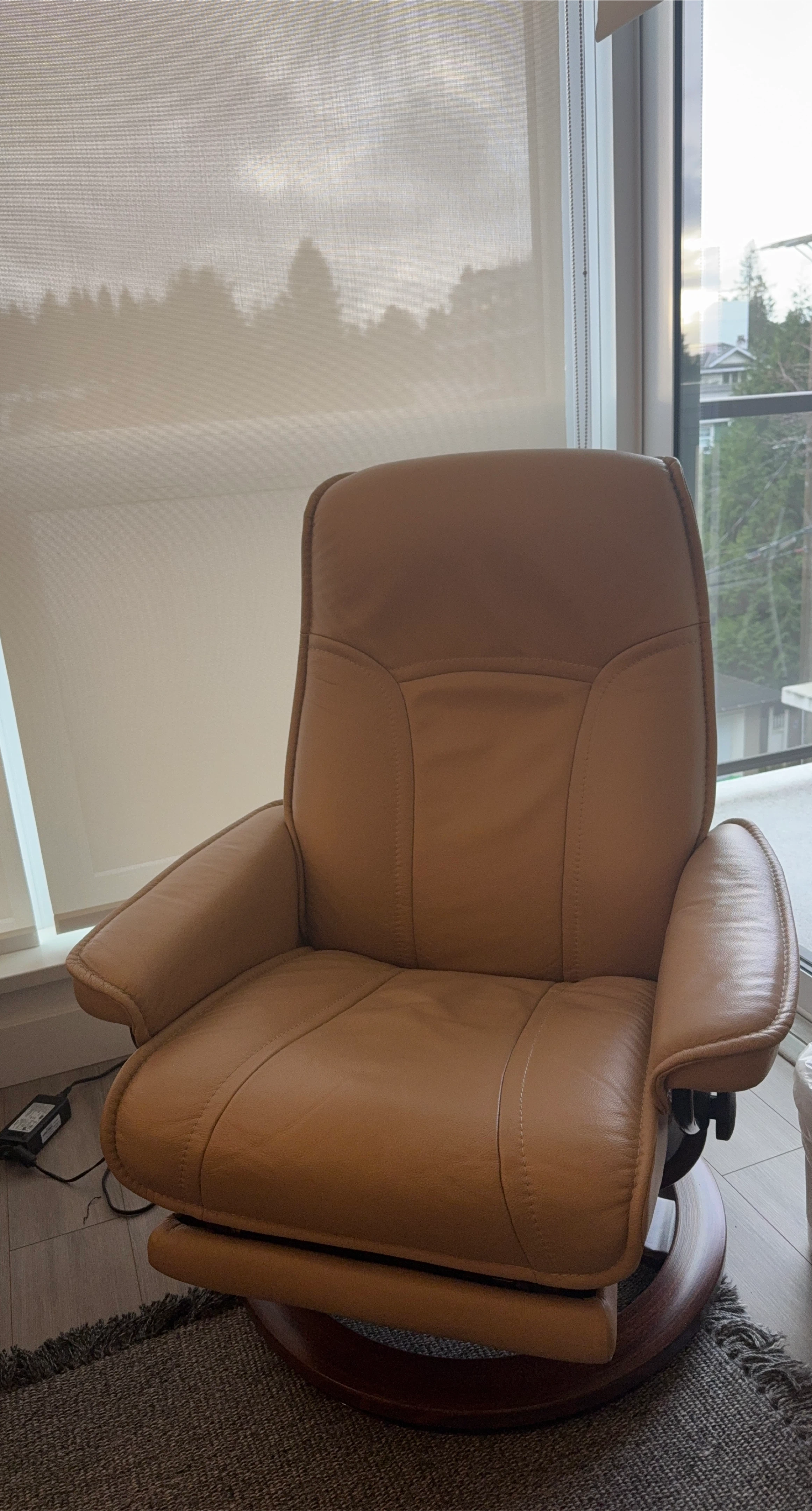 Tan Leather Recliner Chair