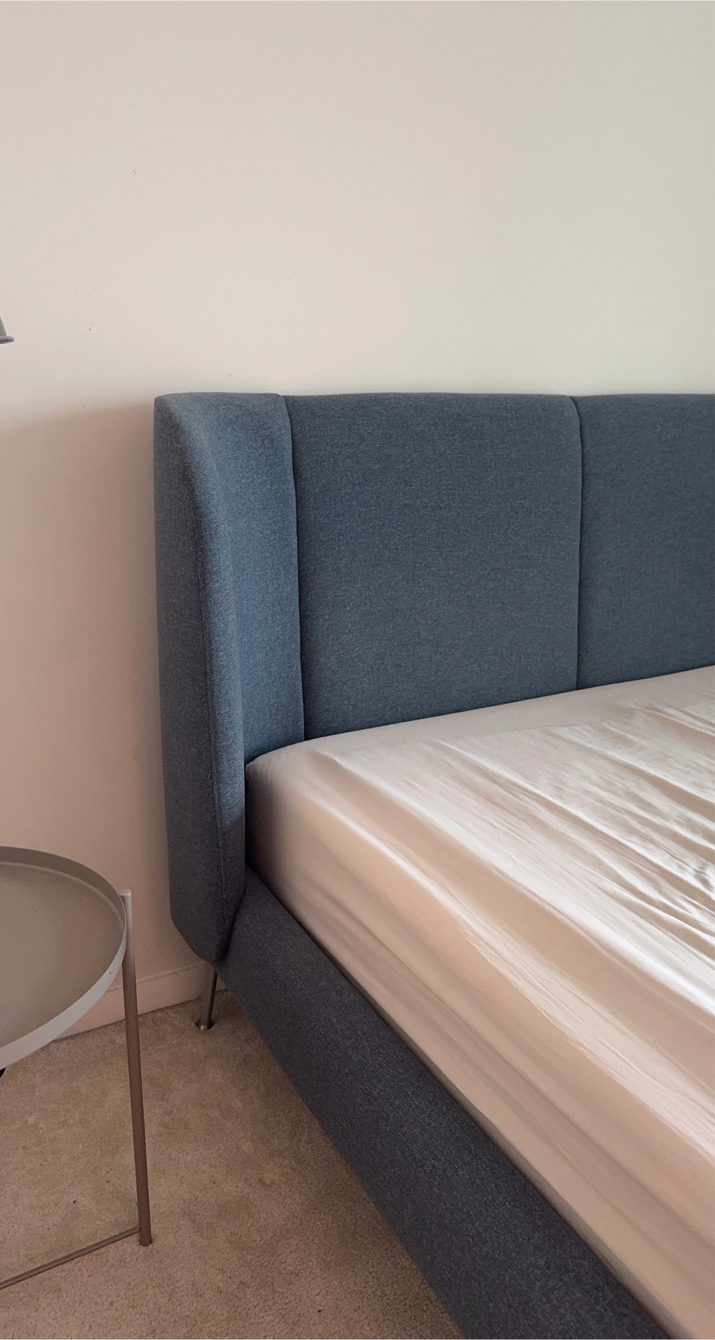Queen - Blue Fabric Bed Frame - TUFJORD ikea