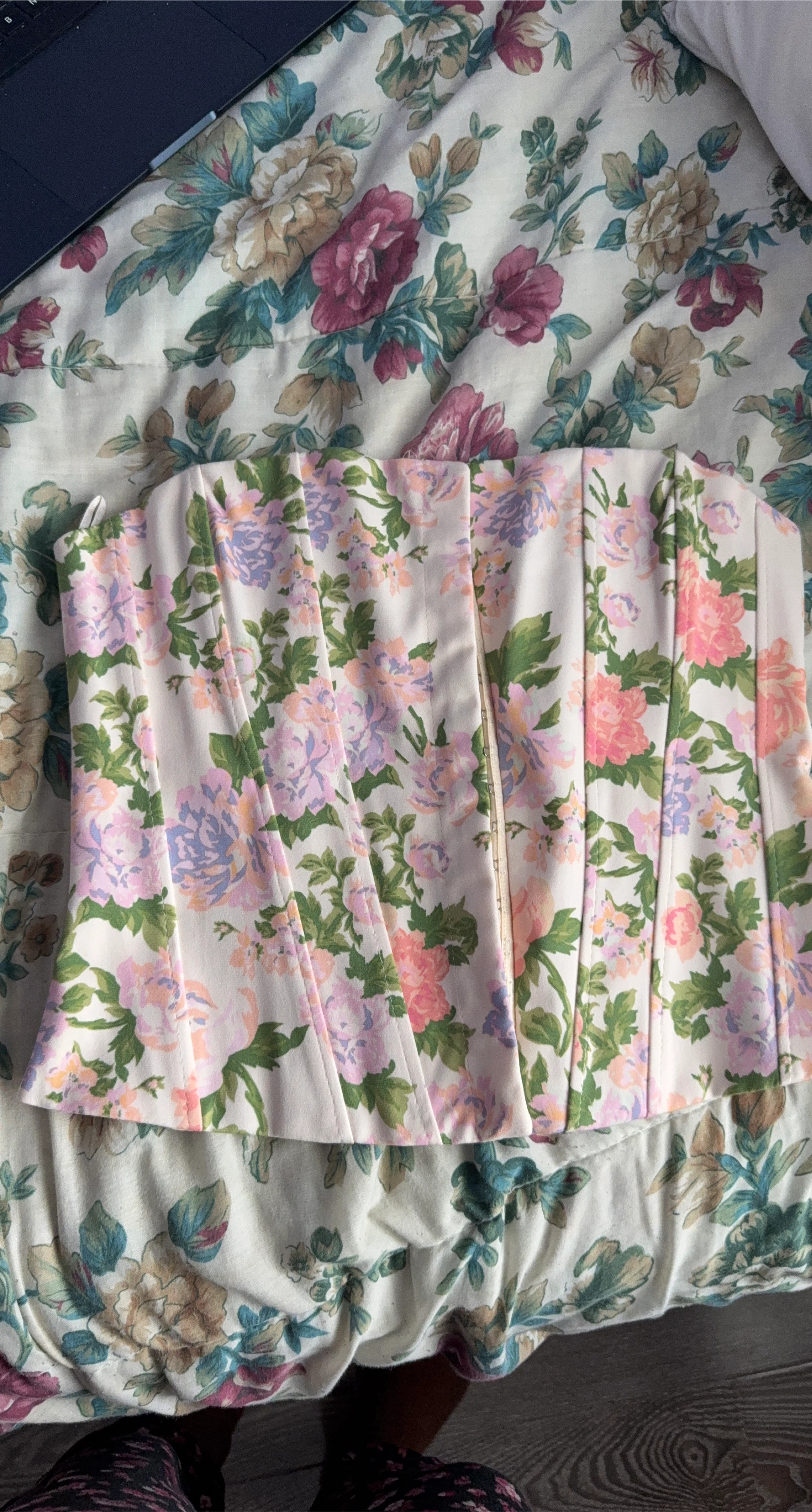 Zara Floral Corset Top - Size M
