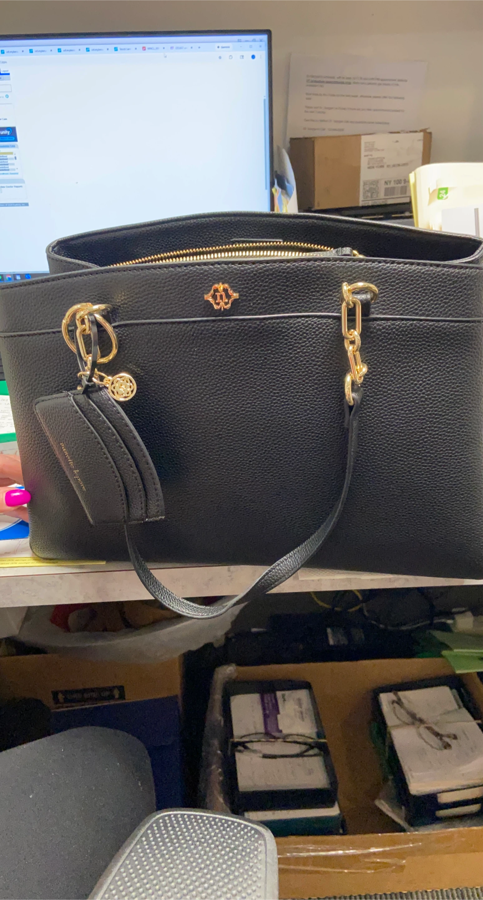 Nanette Lepore Black Tote Bag