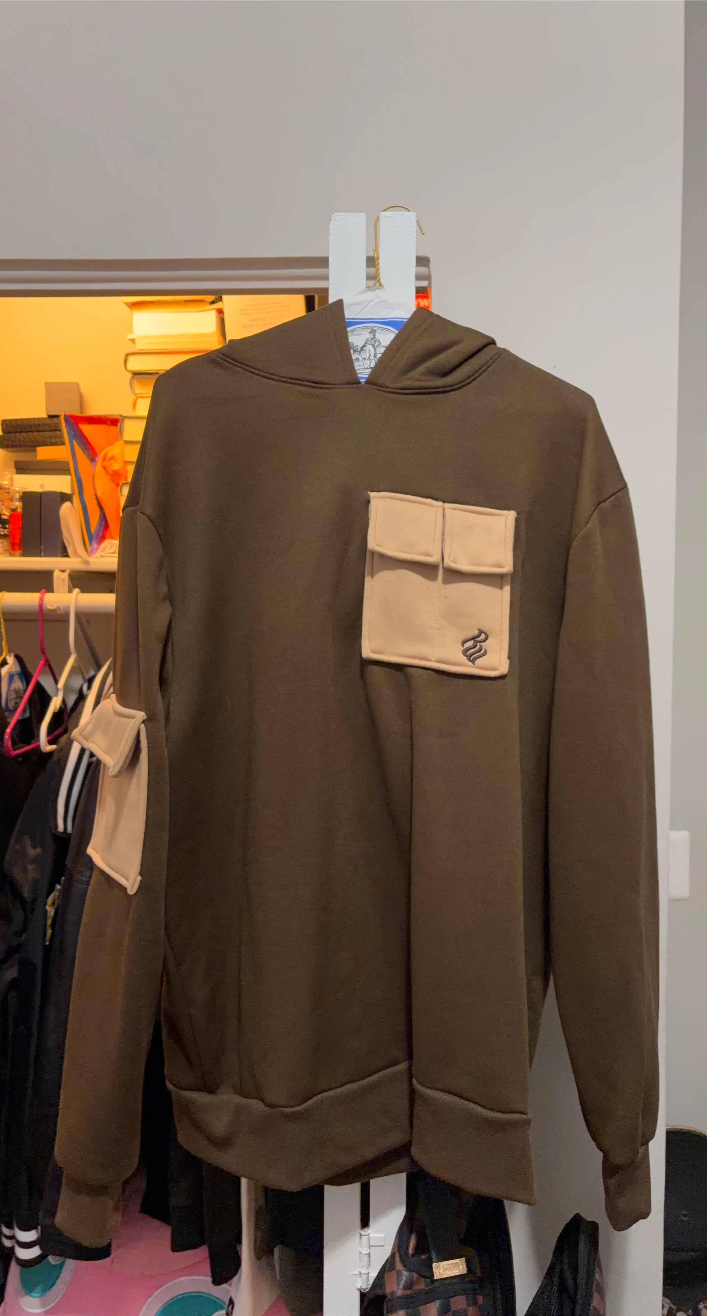 Brown Hoodie with Pockets