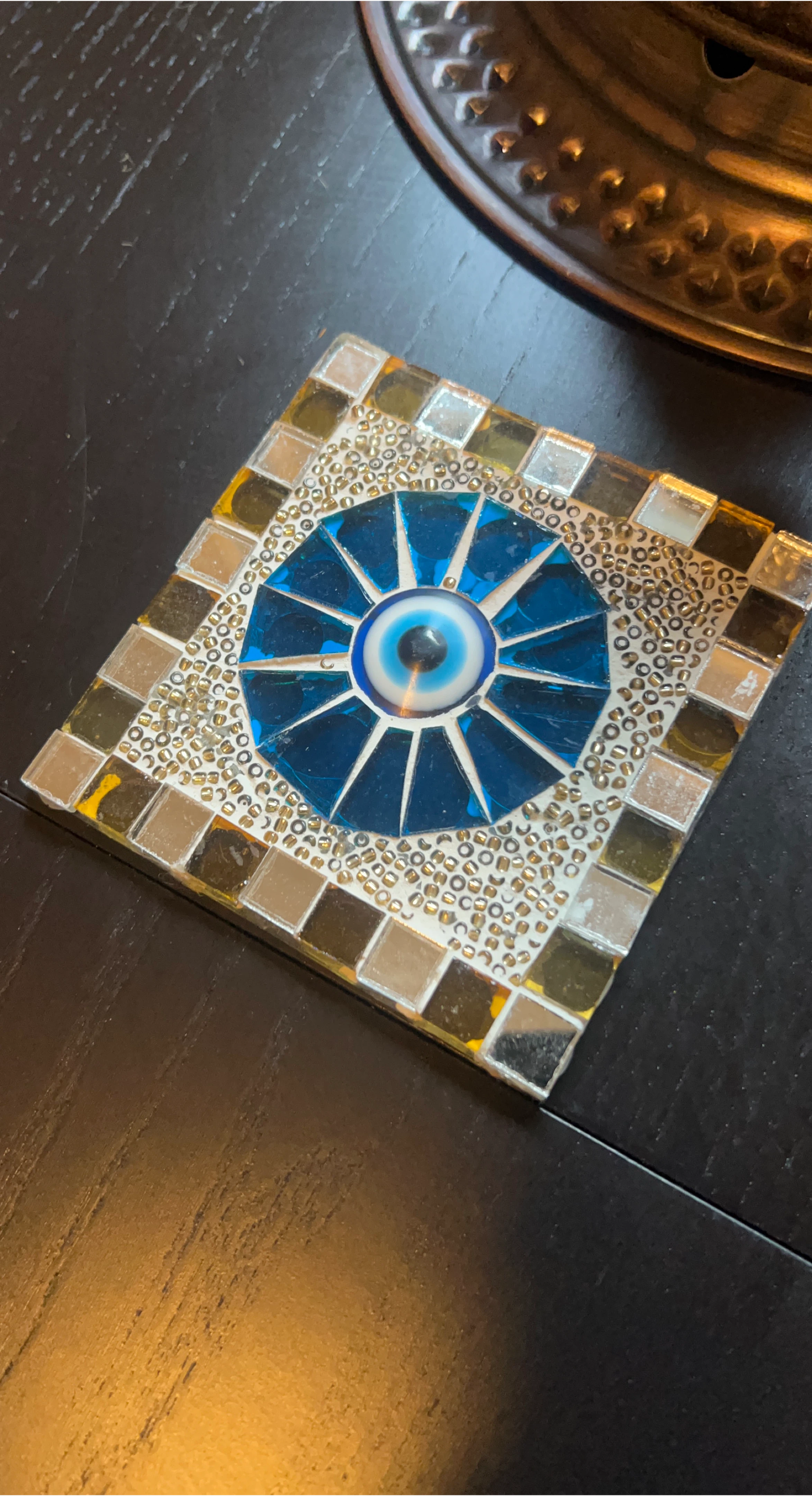 Mosaic Evil Eye Coaster