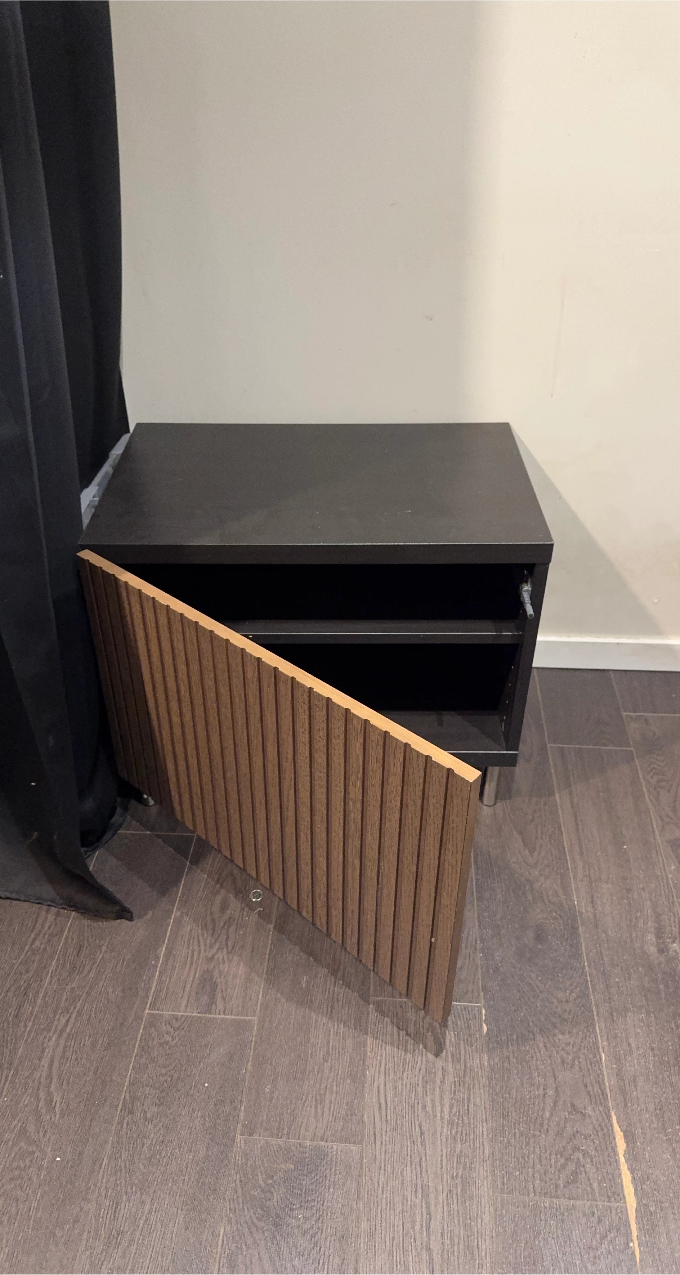 Dark Brown Wood Accent Table