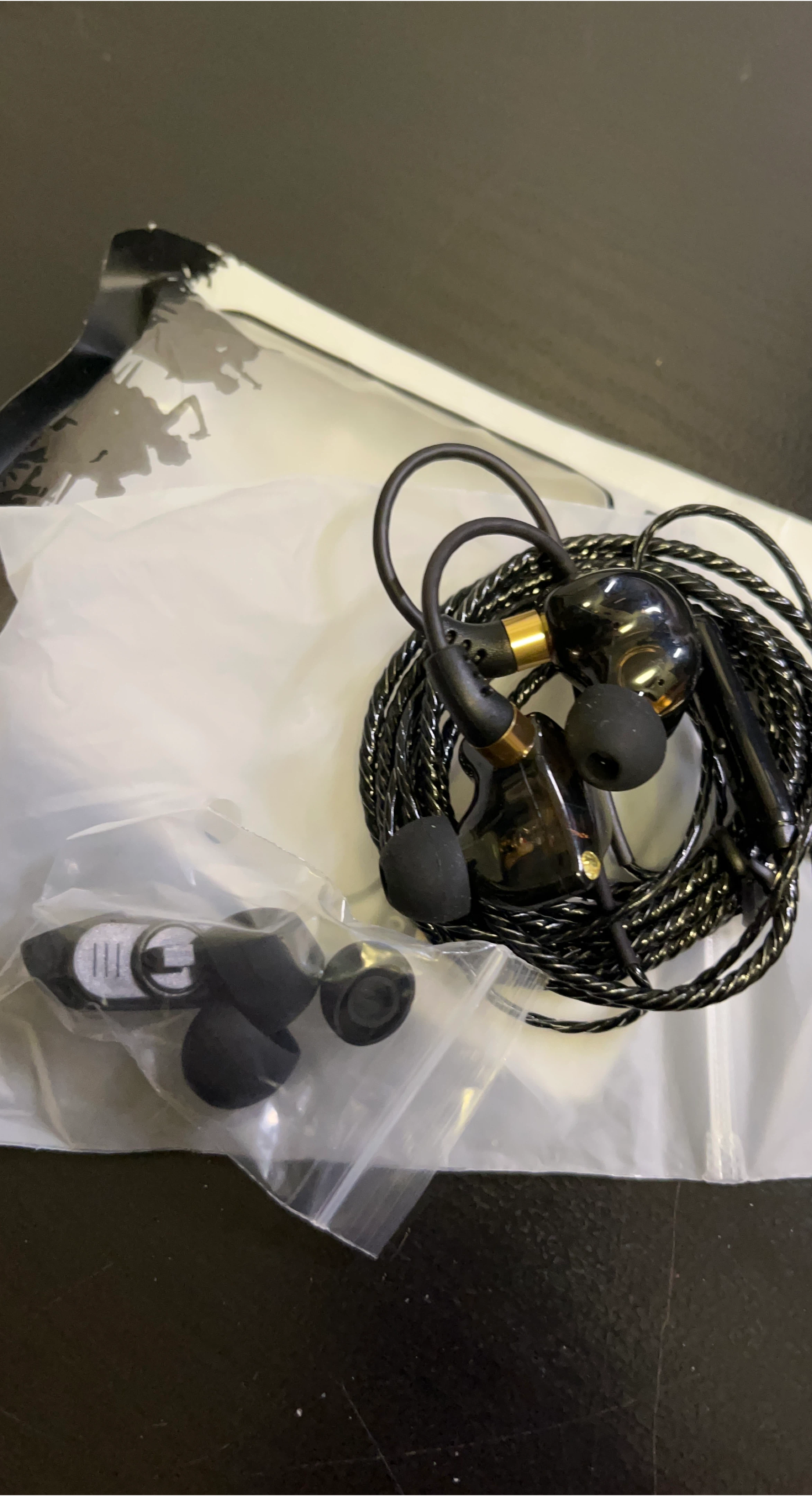 Black Clear Earbuds