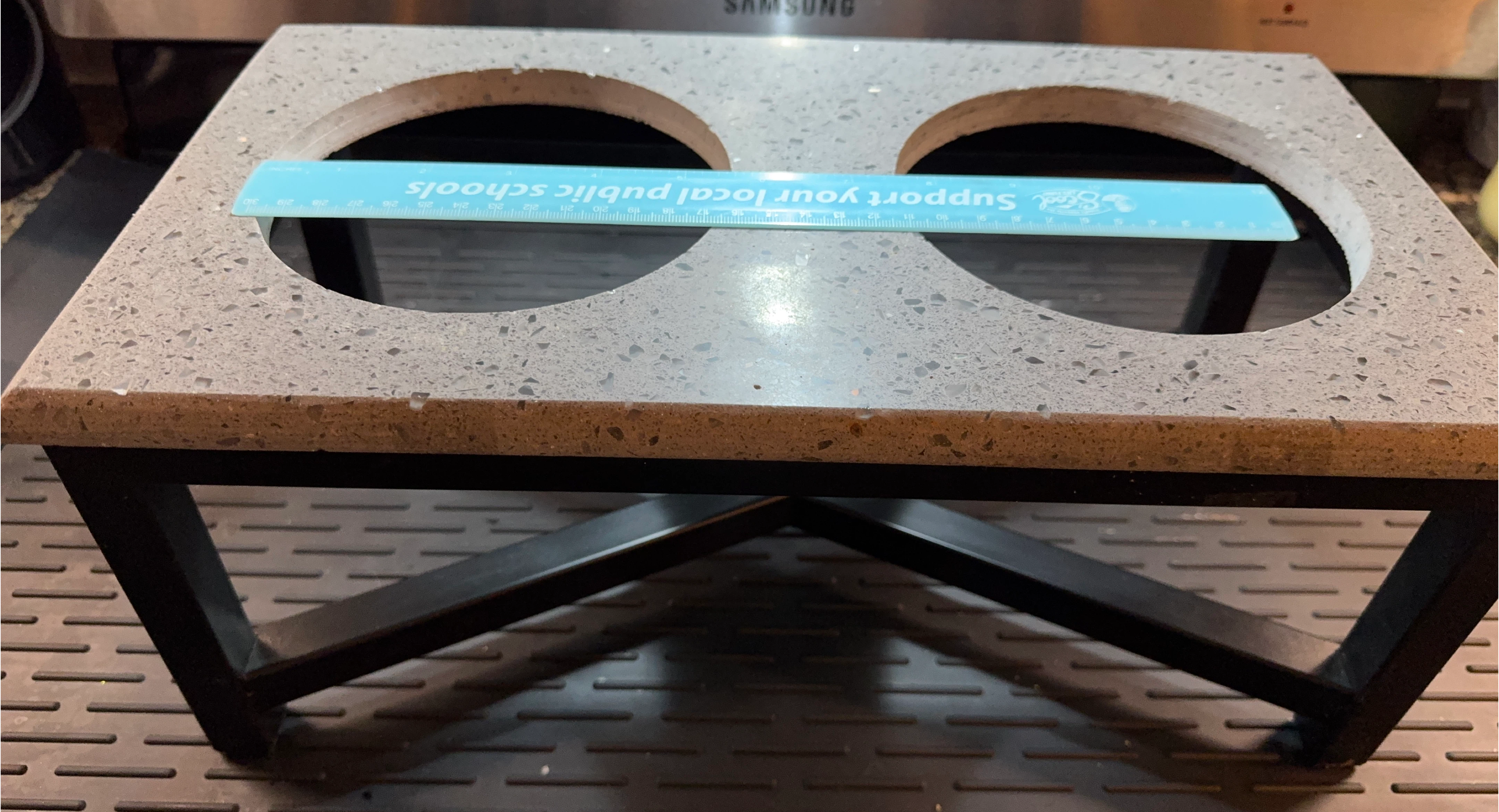 Pet Food and Water Stand