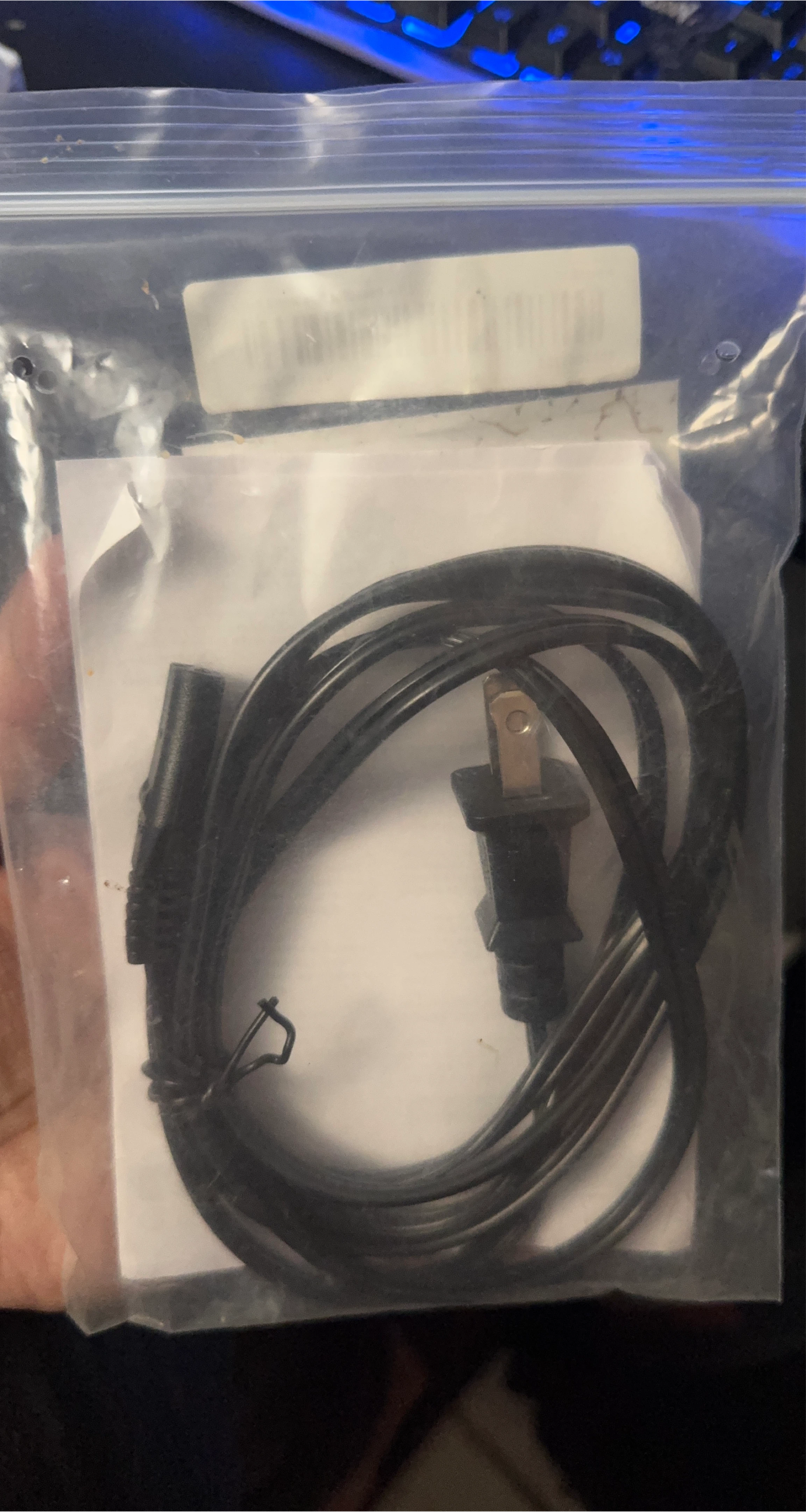 Black Power Cord for Smart TV - New